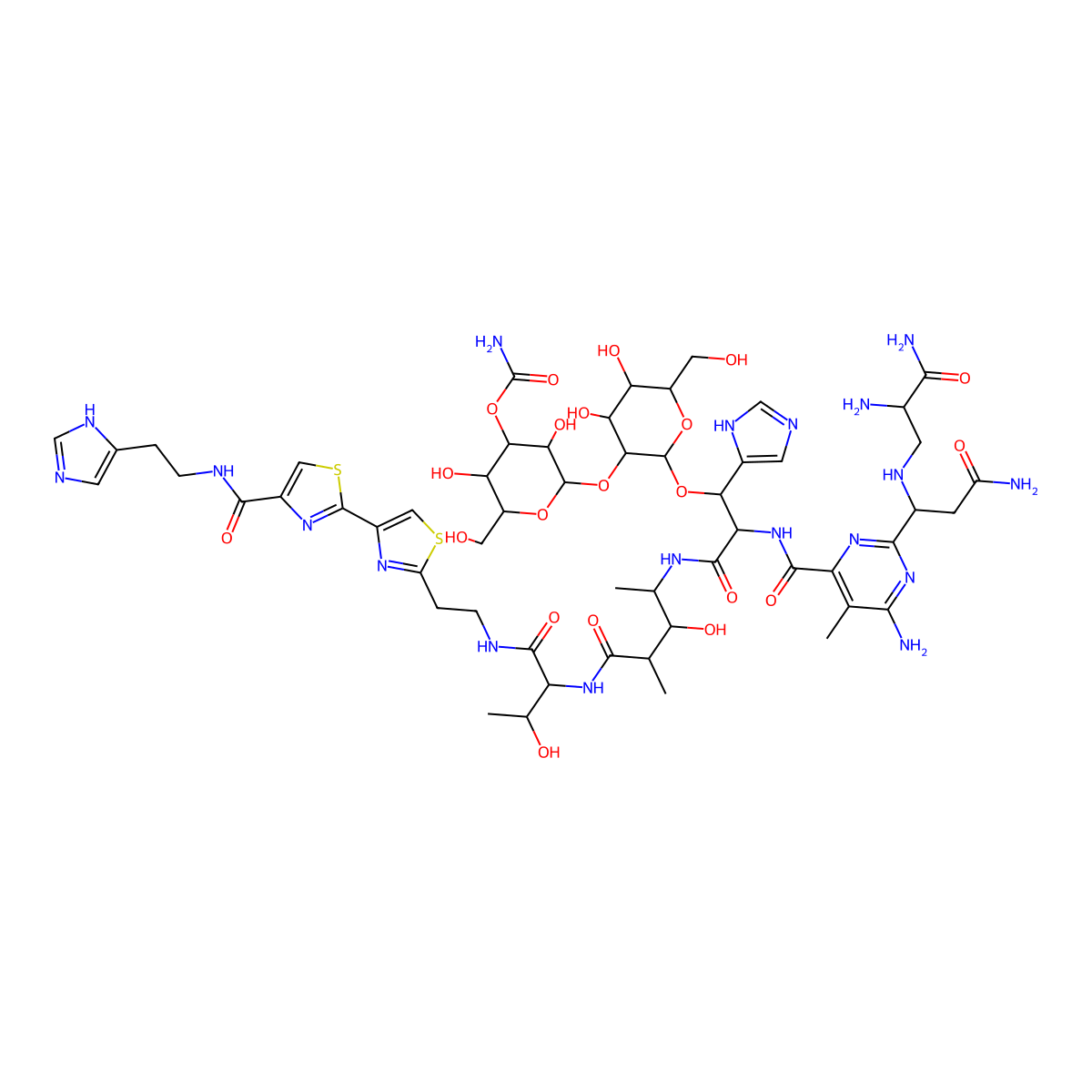 Bleomycin A'2-C molecular structure, CAS 62960-69-4