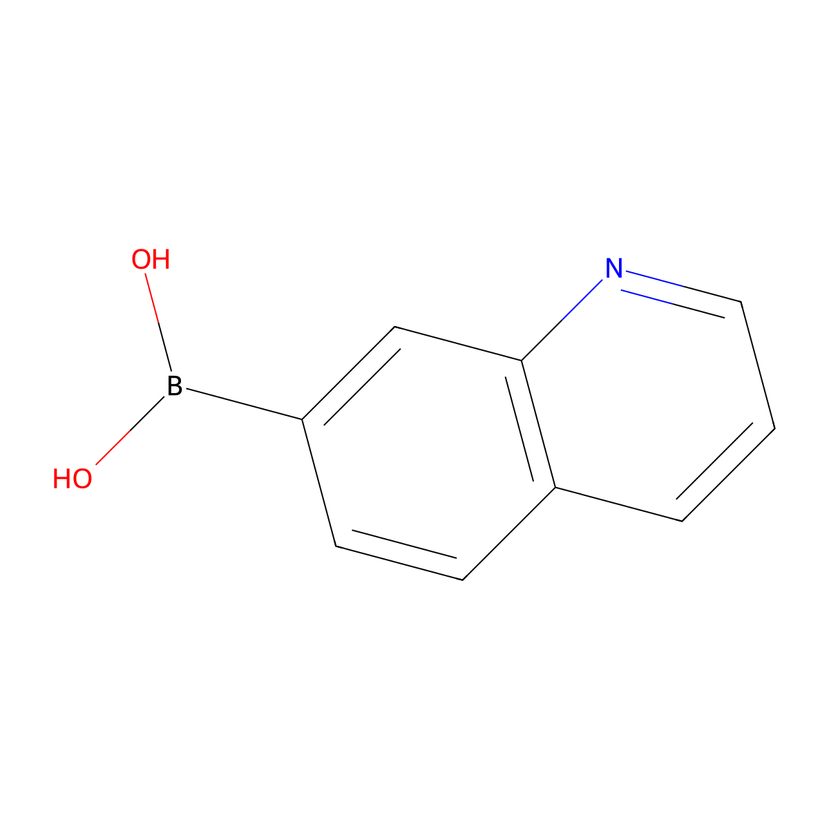 Quinoline-7-boronic acid molecular structure, CAS 629644-82-2