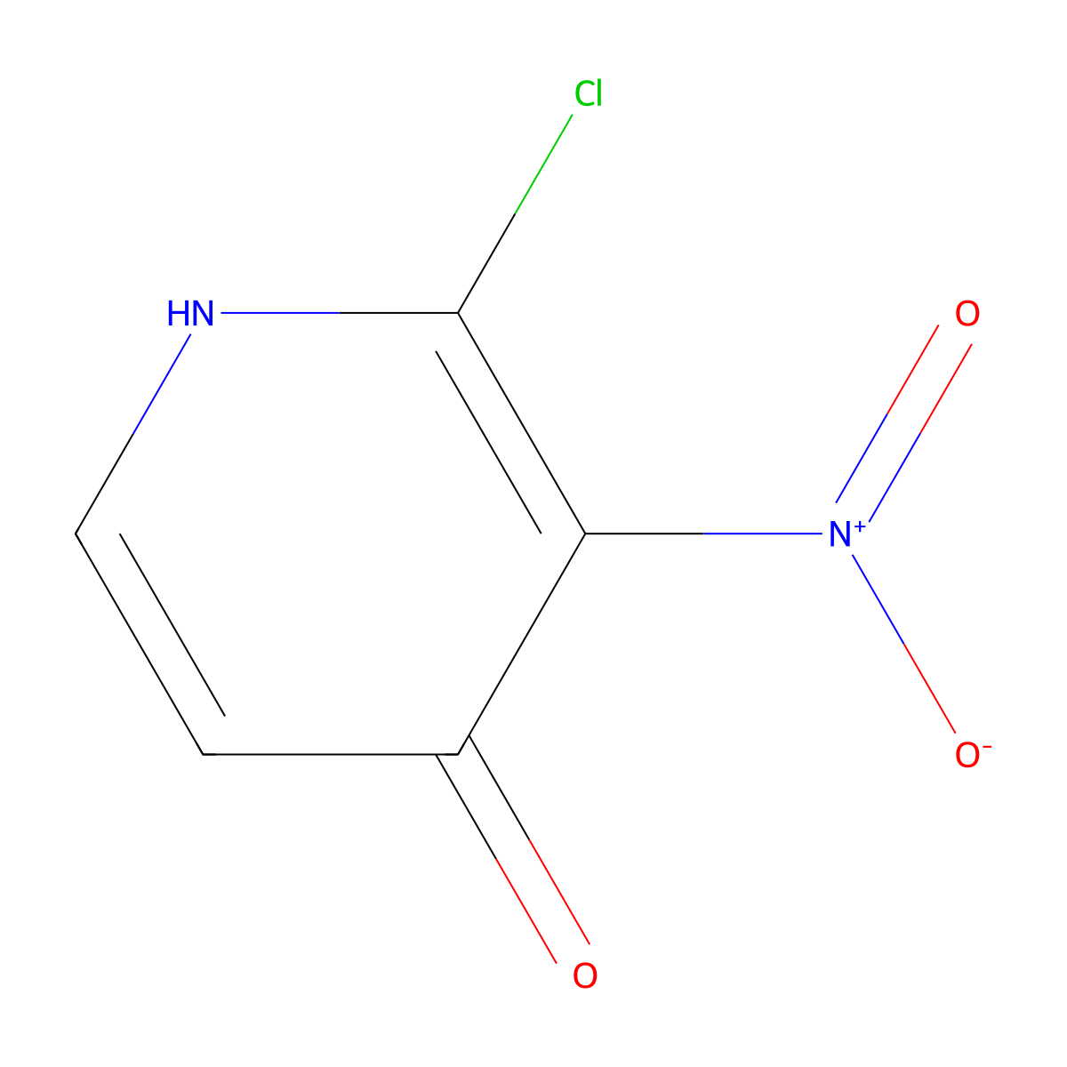 2-Chloro-3-nitropyridin-4-OL molecular structure, CAS 629655-23-8