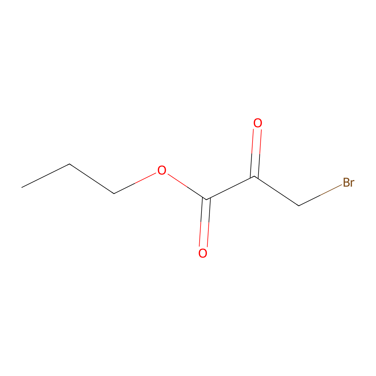 3-Bromo-2-oxopropionate-1-propyl ester molecular structure, CAS 629659-95-6