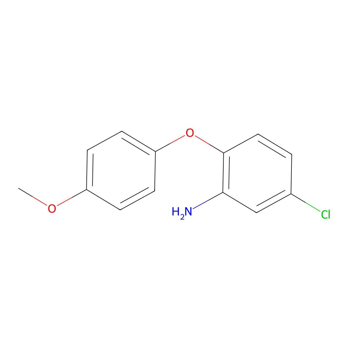 5-Chloro-2-(4-methoxyphenoxy)benzenamine molecular structure, CAS 62966-75-0
