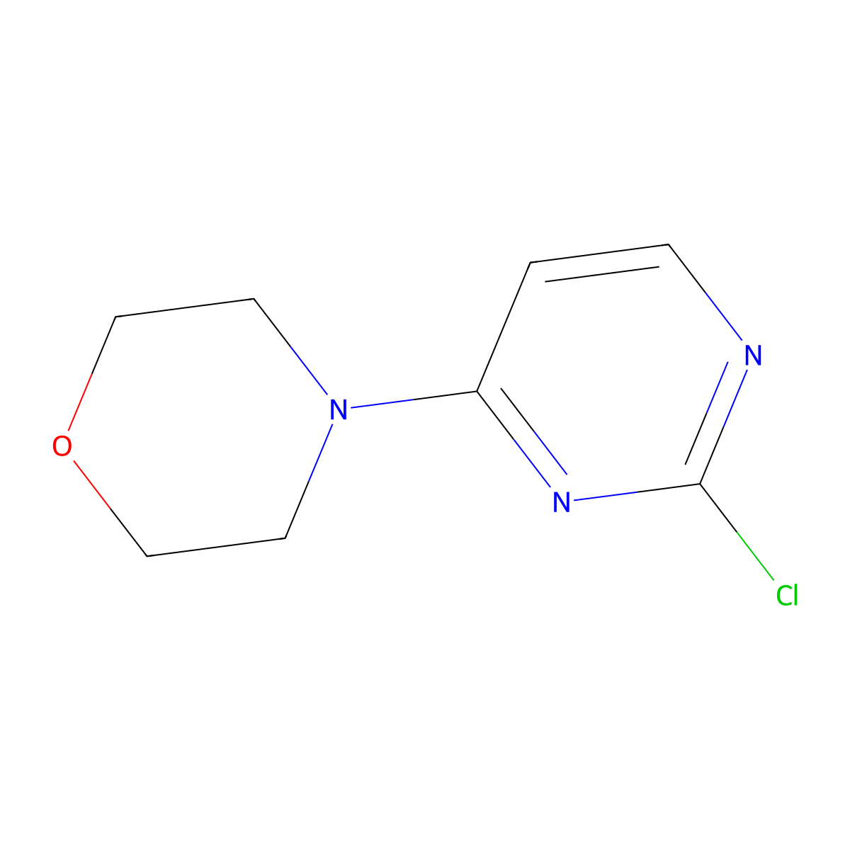 4-(2-Chloropyrimidin-4-yl)morpholine molecular structure, CAS 62968-37-0