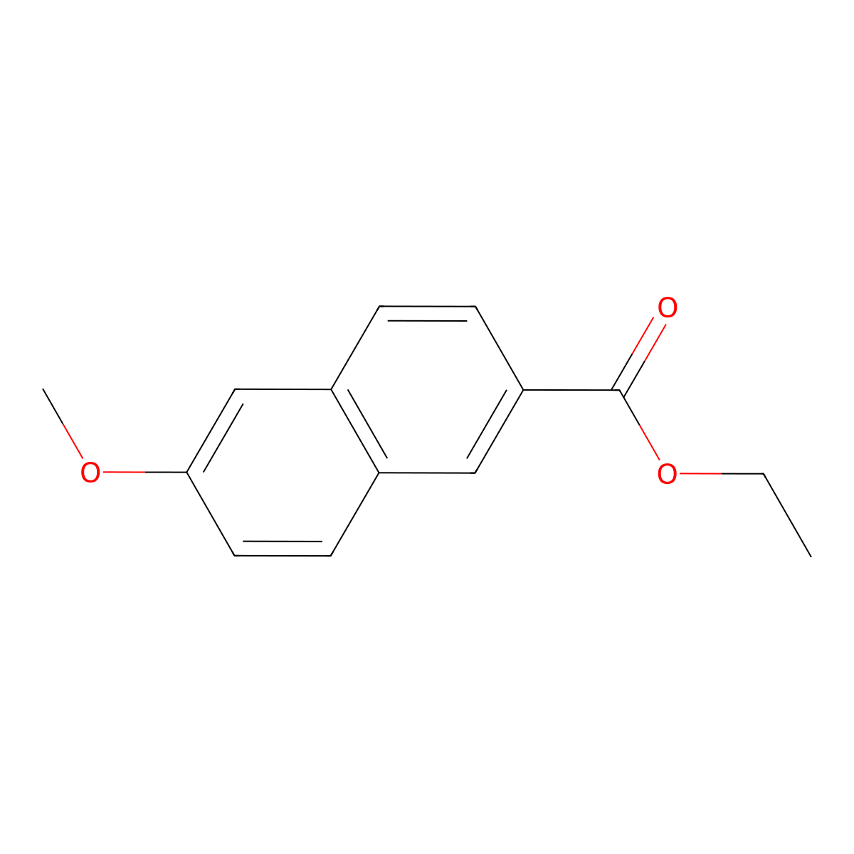 Ethyl 6-methoxy-2-naphthoate molecular structure, CAS 6297-10-5