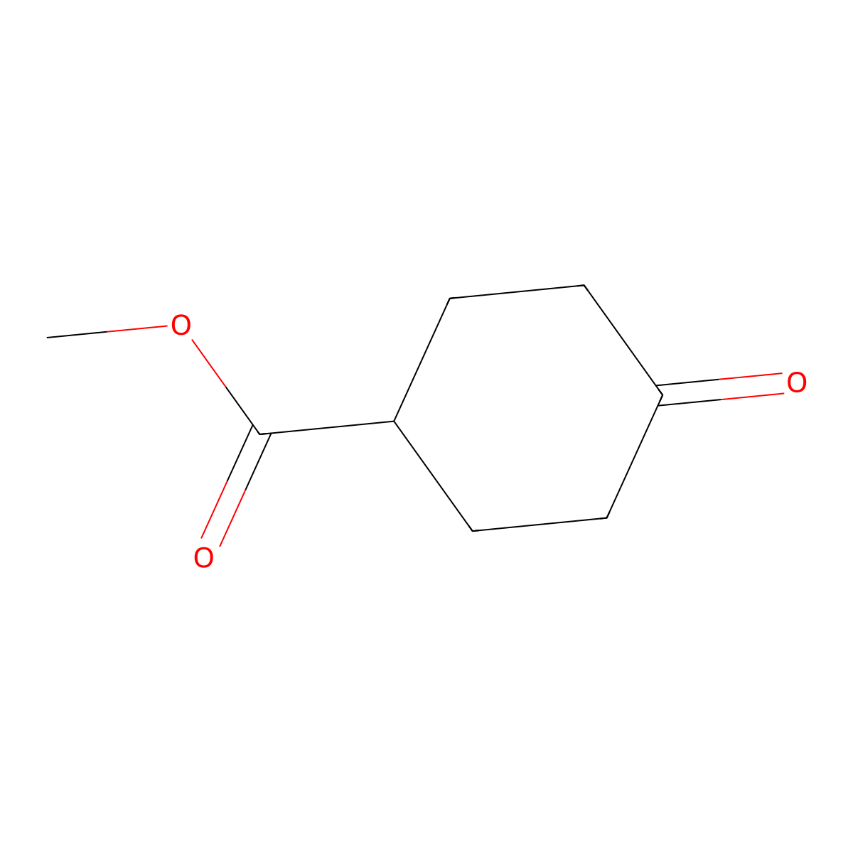 Methyl 4-oxocyclohexanecarboxylate molecular structure, CAS 6297-22-9