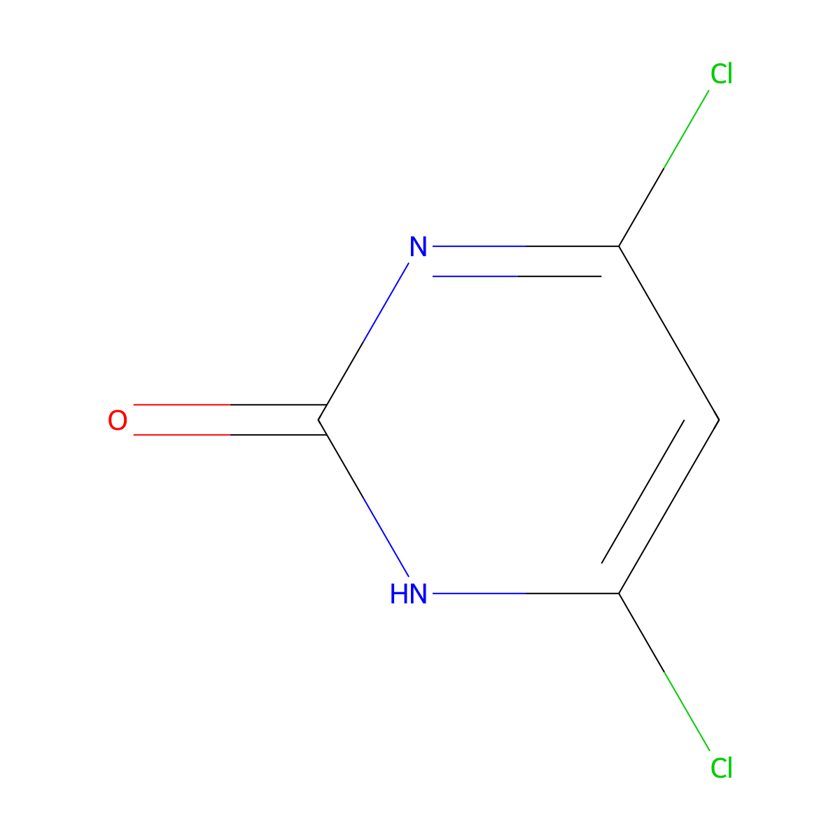 4,6-Dichloropyrimidin-2(1h)-one molecular structure, CAS 6297-80-9