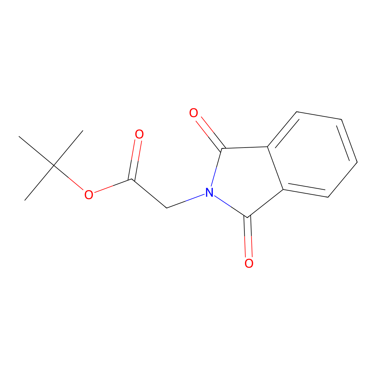 N-Phthaloylglycine tert.-butyl ester molecular structure, CAS 6297-93-4