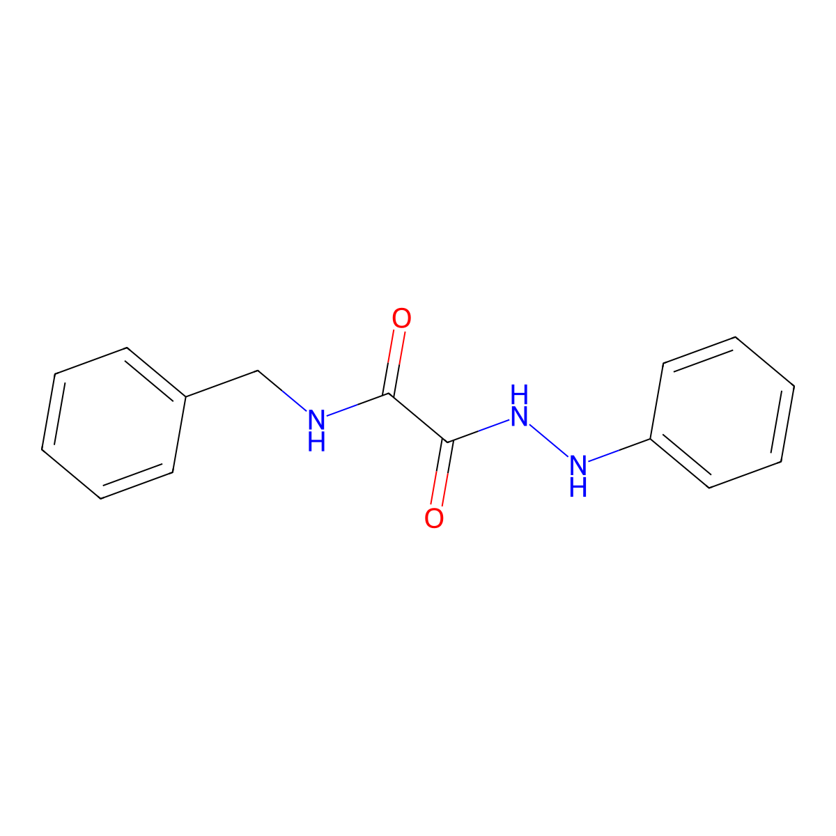 N-Benzyl-1-(N'-phenylhydrazinecarbonyl)formamide molecular structure, CAS 62970-47-2