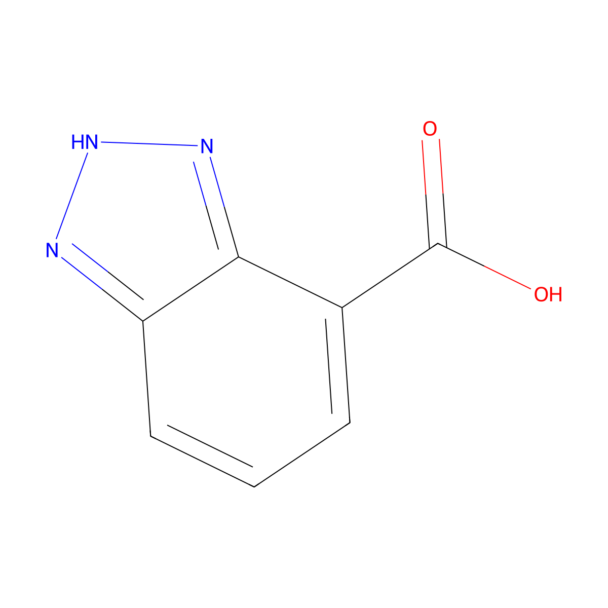 2H-benzotriazole-4-carboxylic acid molecular structure, CAS 62972-61-6