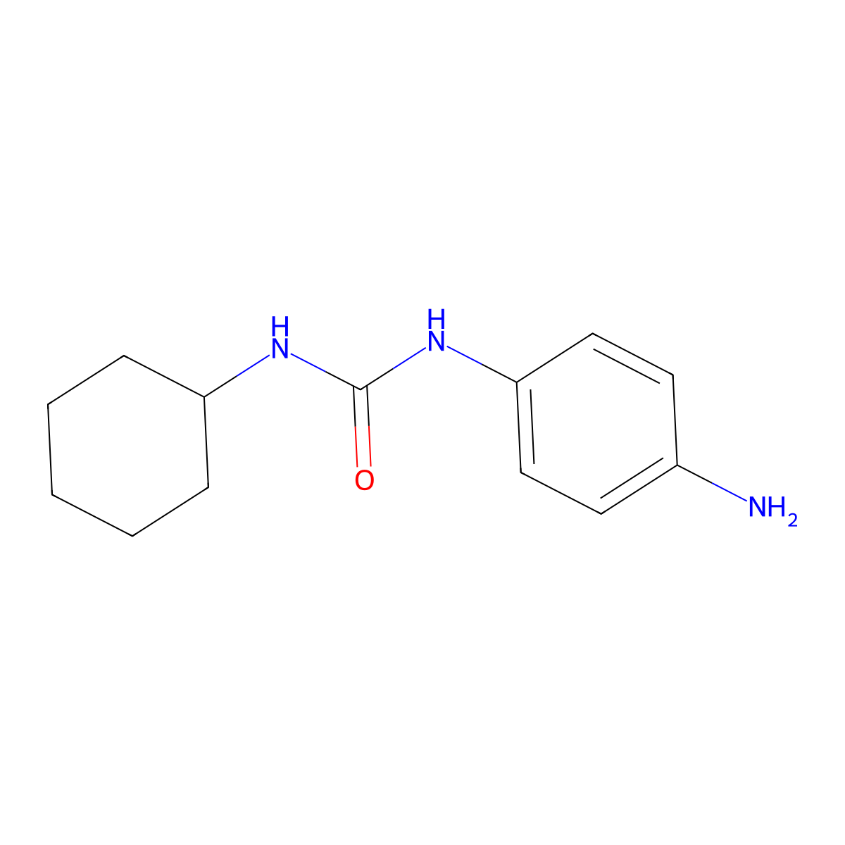 1-(4-Aminophenyl)-3-cyclohexylurea molecular structure, CAS 62972-70-7