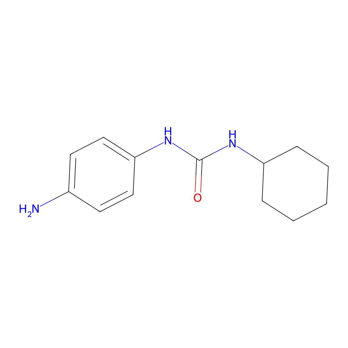 1-(4-Aminophenyl)-3-cyclohexylurea molecular structure, CAS 62972-70-7