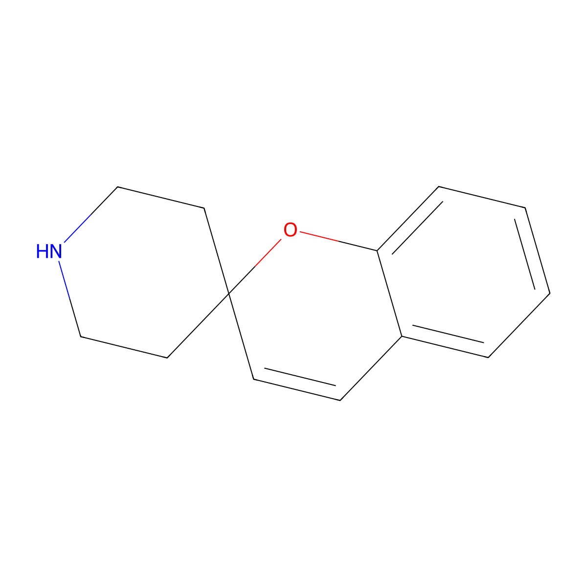 Spiro[chromene-2,4'-piperidine] molecular structure, CAS 62974-11-2