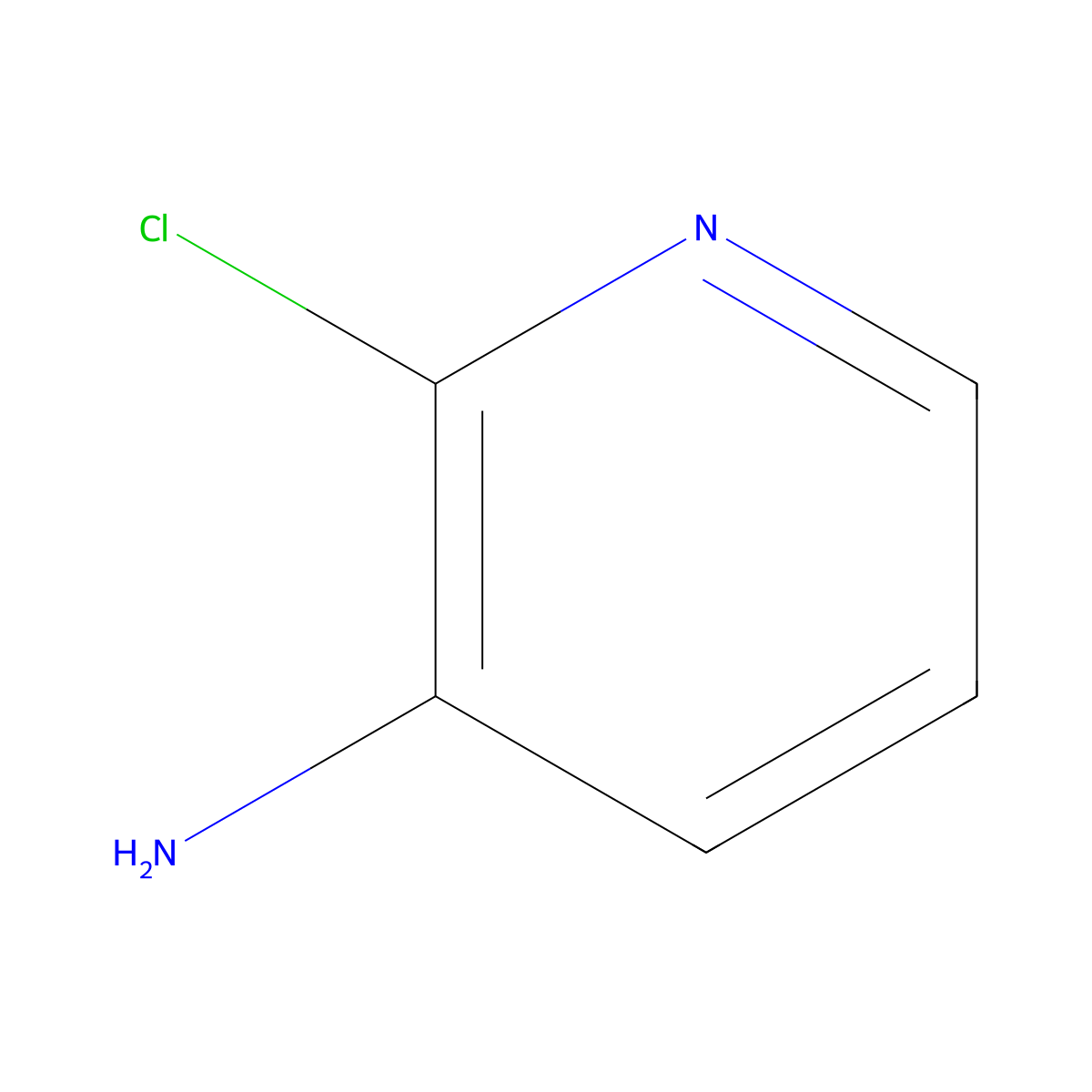 2-Chloro-3-pyridylamine molecular structure, CAS 6298-19-7