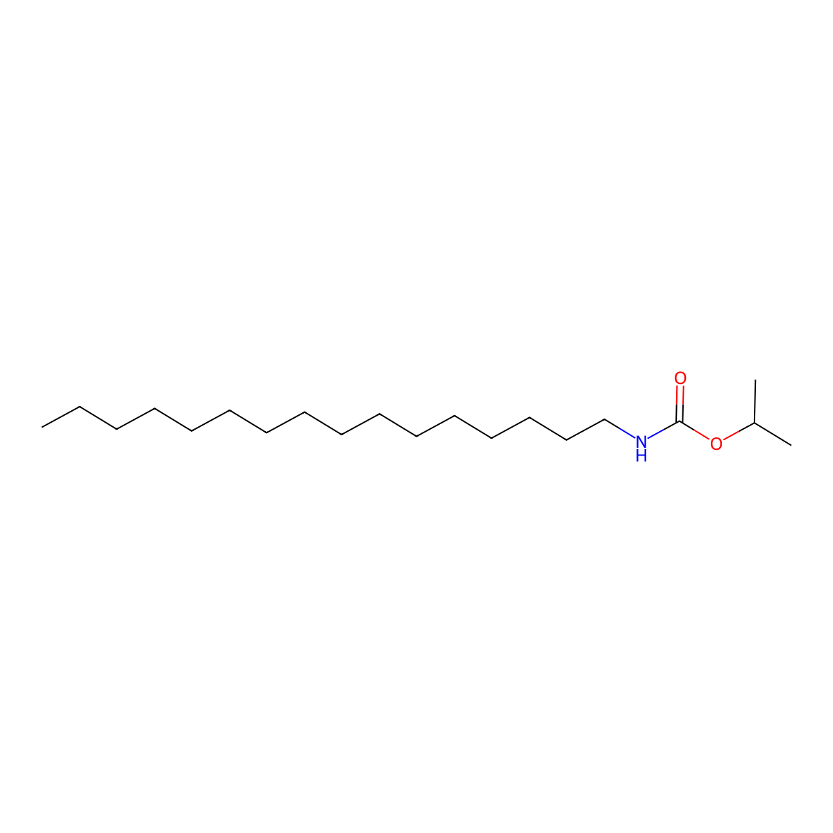 Propan-2-yl hexadecylcarbamate molecular structure, CAS 6298-78-8