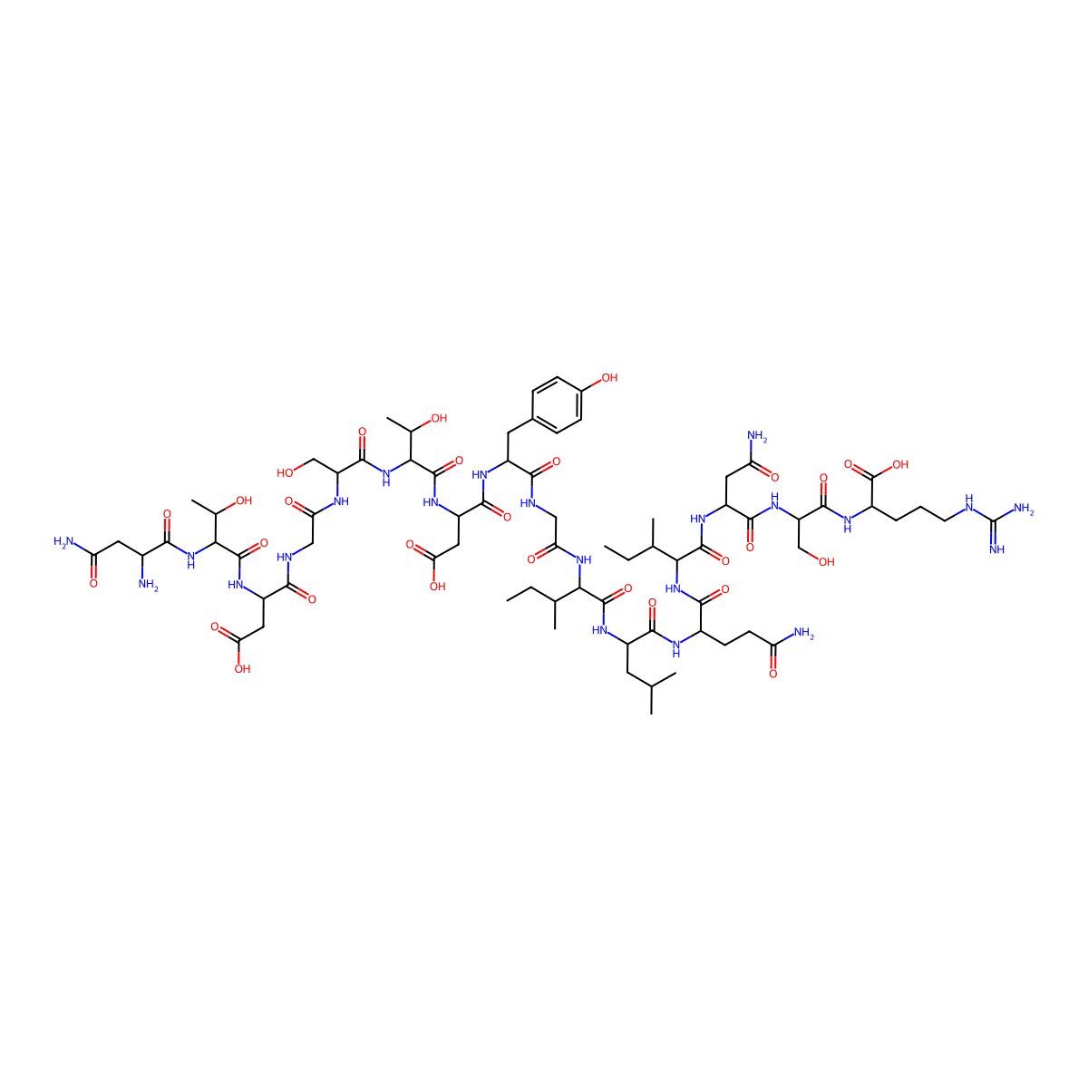 Hen egg lysozyme peptide (46-61) molecular structure, CAS 62982-31-4