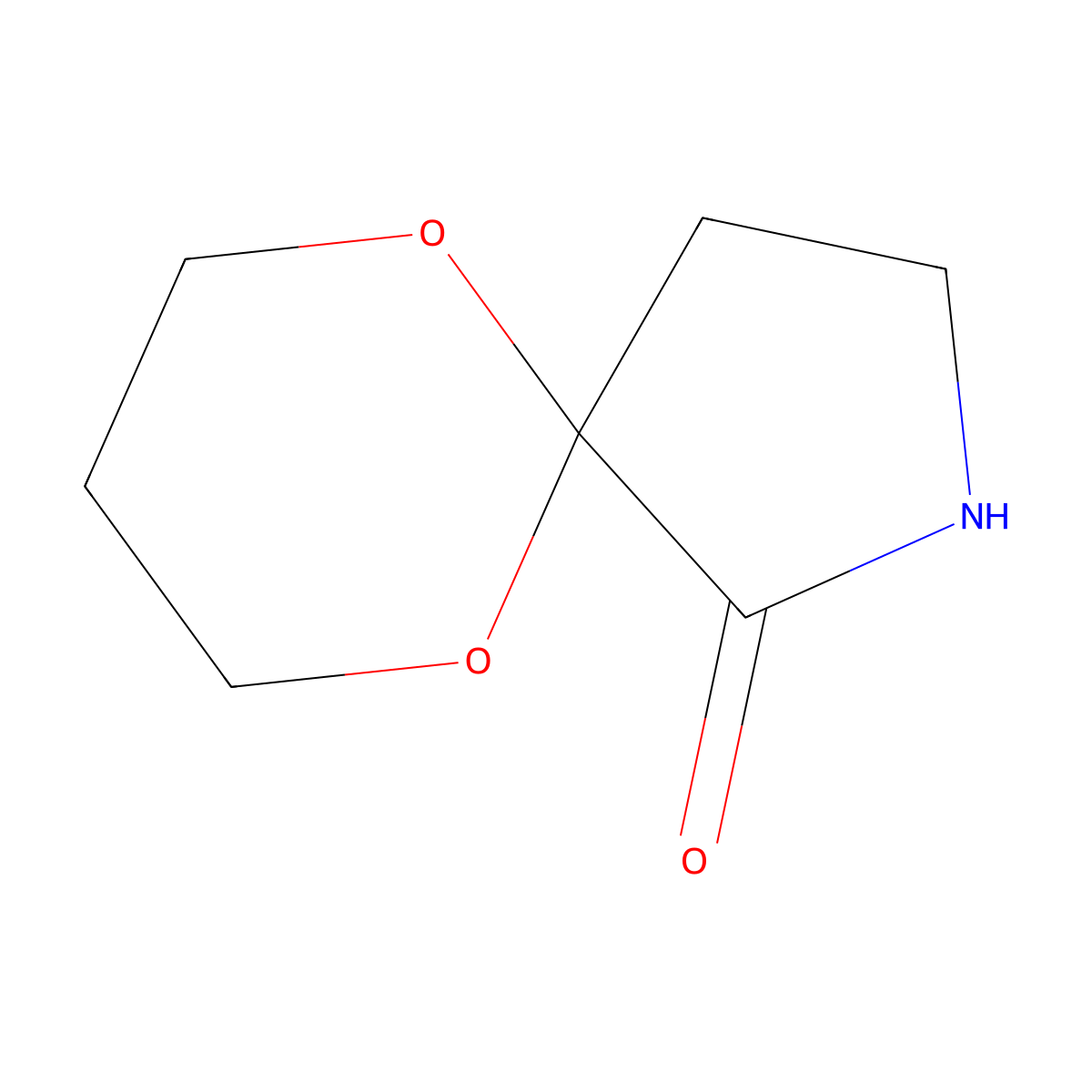 6,10-Dioxa-2-azaspiro[4.5]decan-1-one molecular structure, CAS 62987-17-1