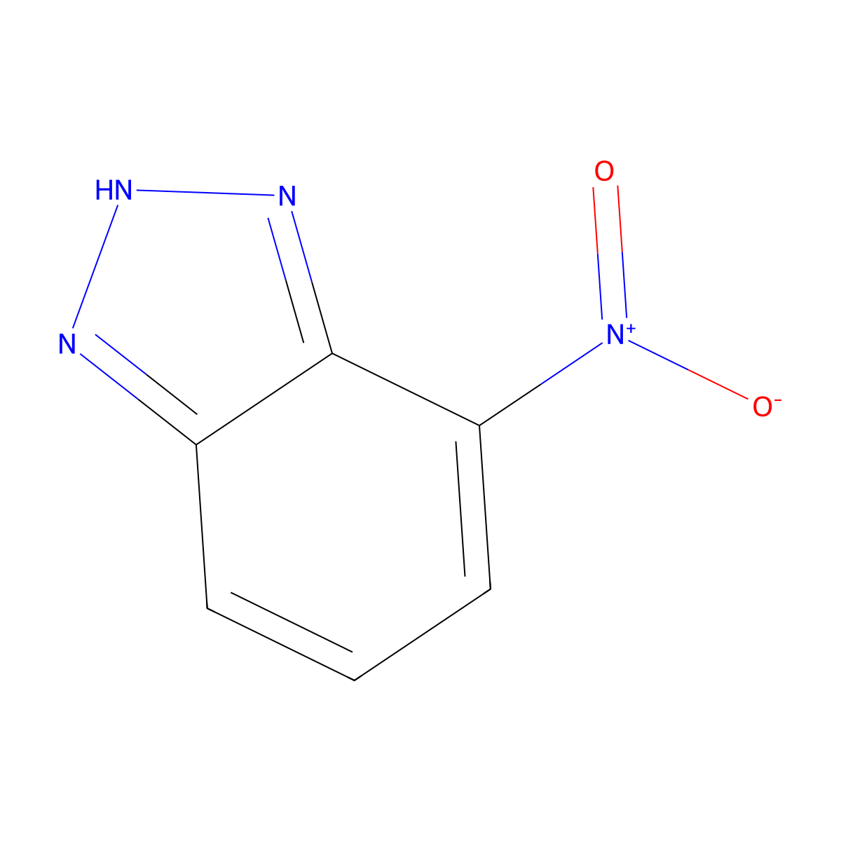 4-Nitrobenzotriazole molecular structure, CAS 6299-39-4