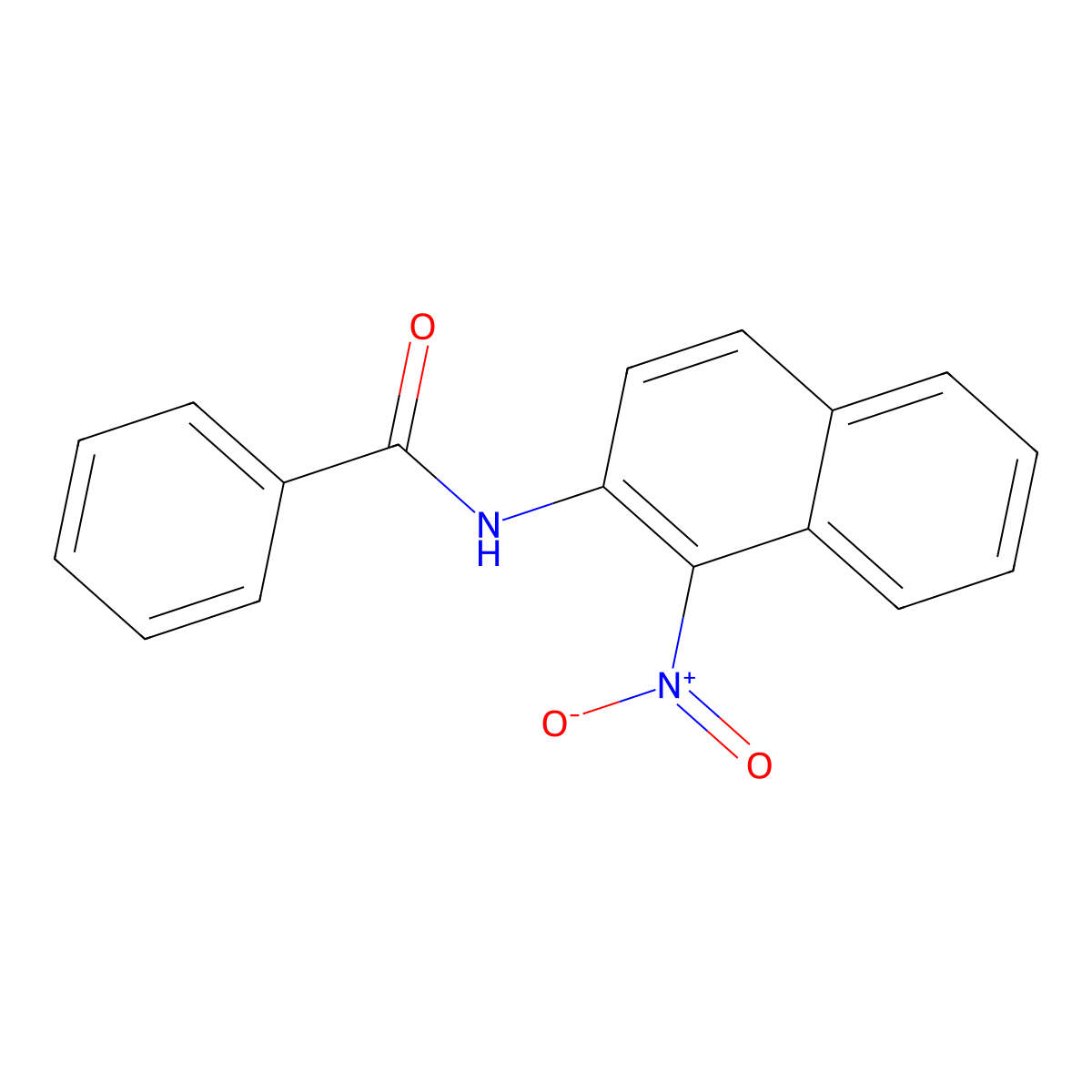 n-(1-Nitronaphthalen-2-yl)benzamide molecular structure, CAS 6299-41-8