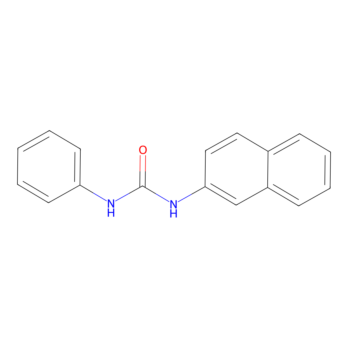 1-(Naphthalen-2-yl)-3-phenylurea molecular structure, CAS 6299-42-9