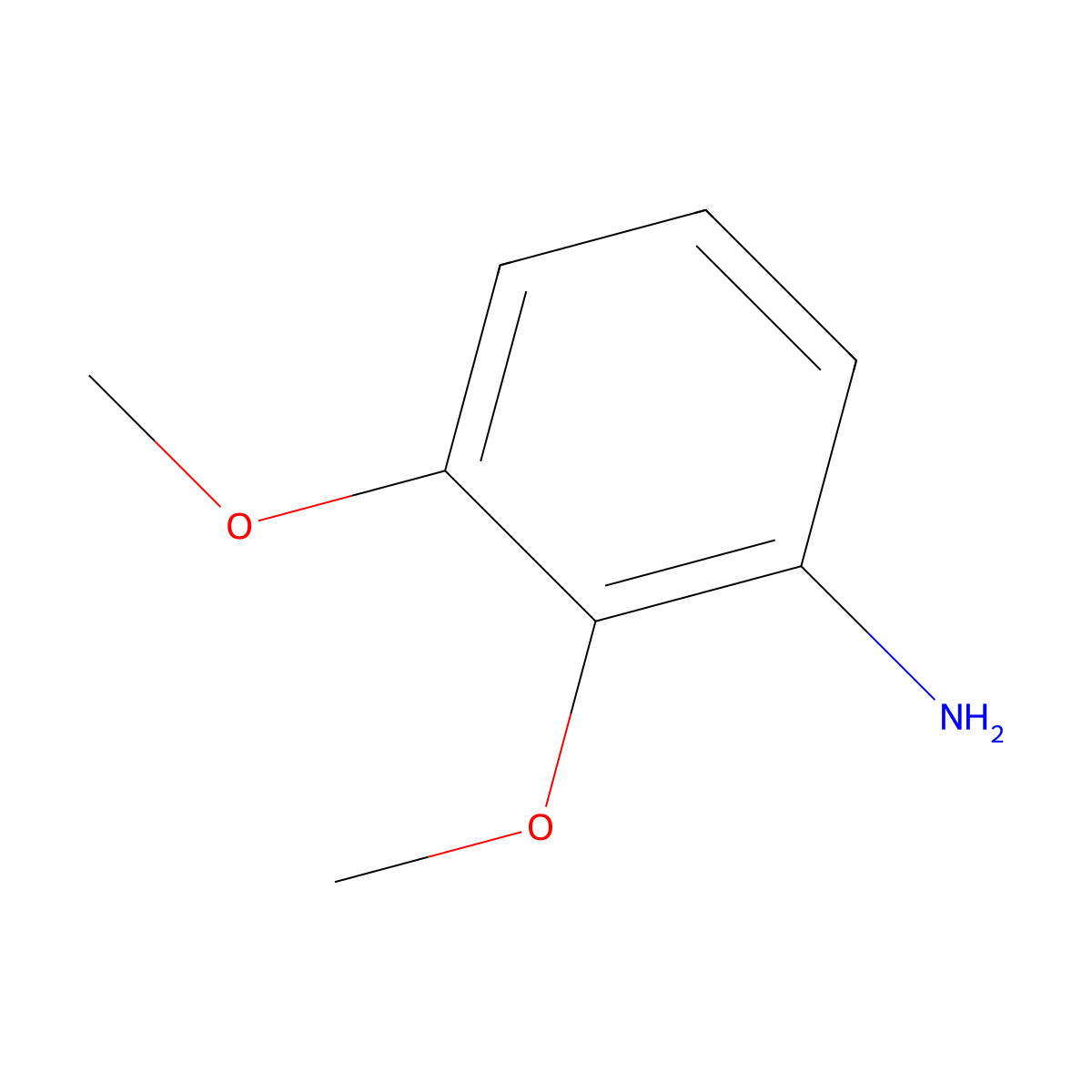 2,3-Dimethoxyaniline molecular structure, CAS 6299-67-8