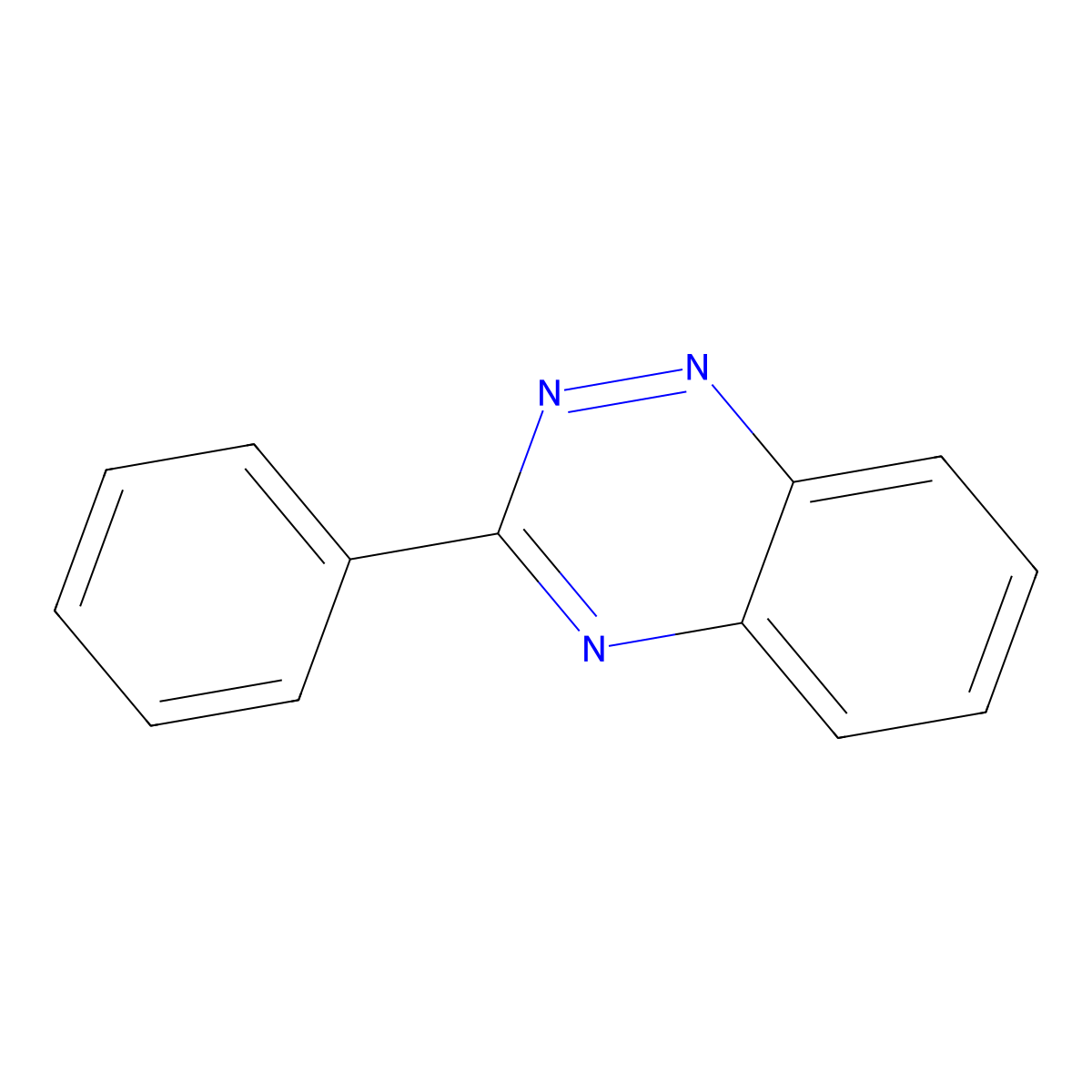 3-Phenyl-benzo(1,2,4)triazine molecular structure, CAS 6299-90-7