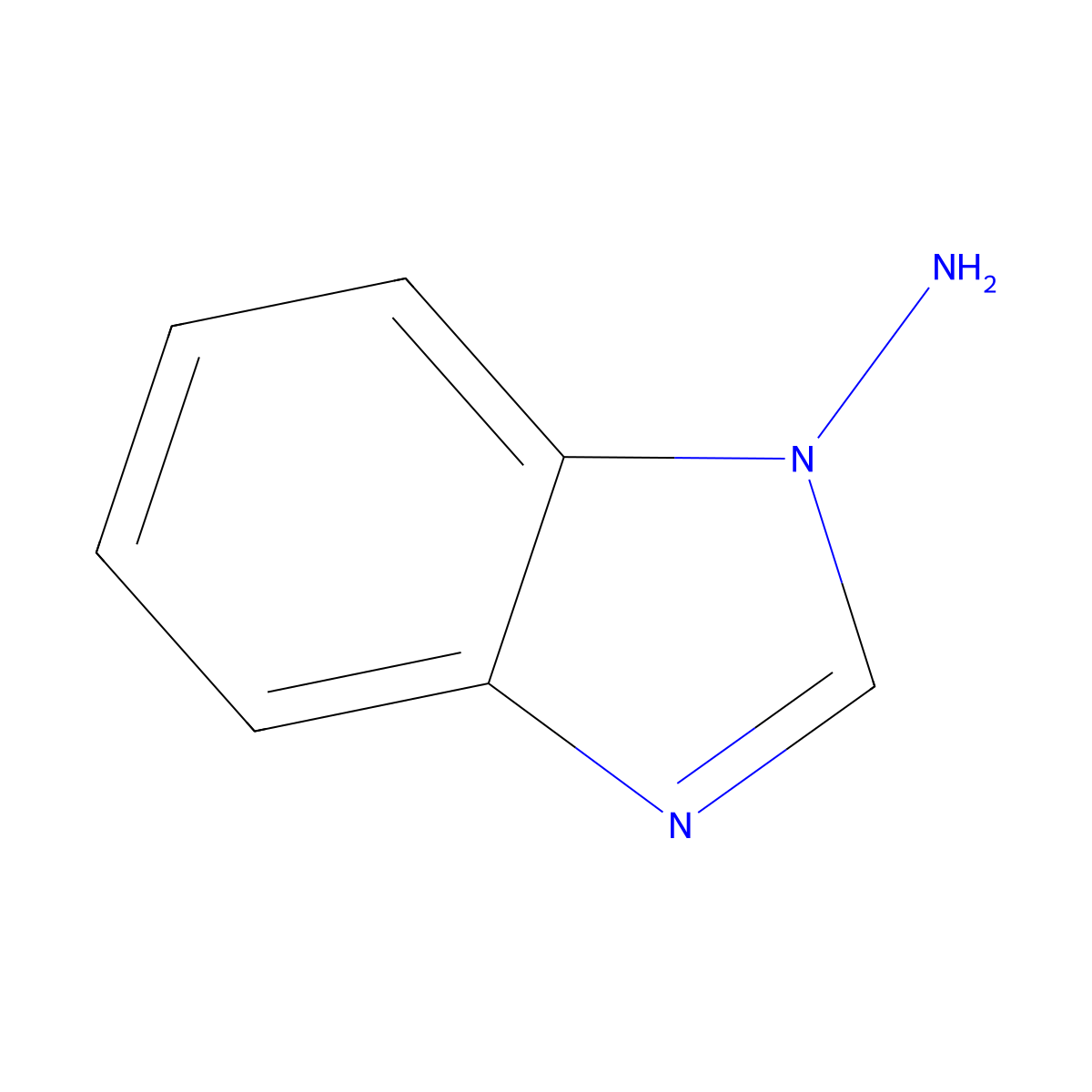 1H-1,3-benzodiazol-1-amine molecular structure, CAS 6299-92-9