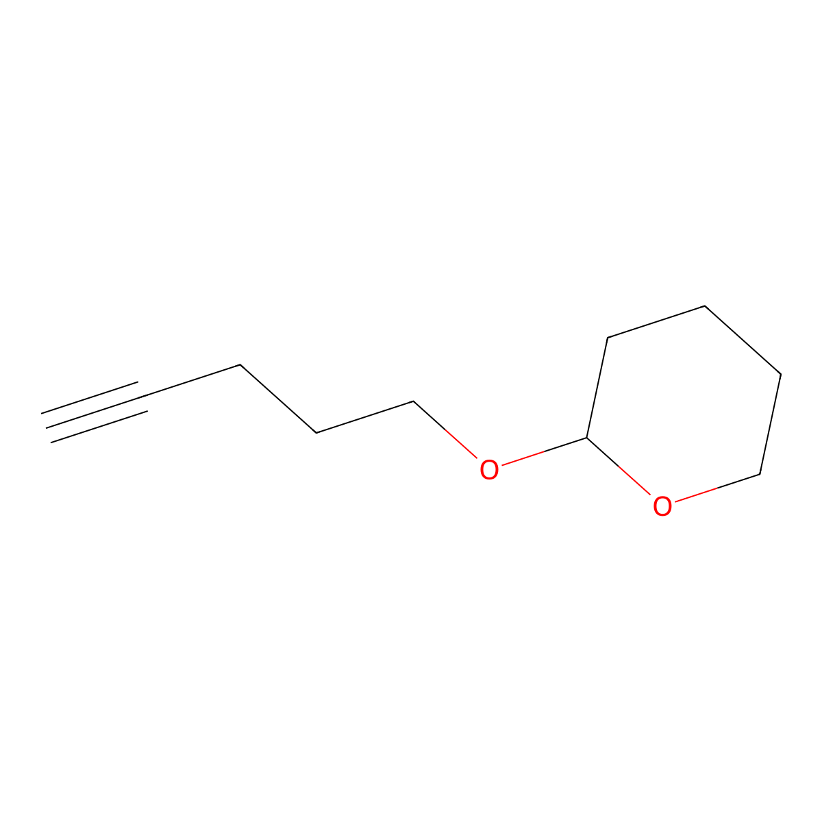 2-(4-Pentynyloxy)tetrahydro-2H-pyran molecular structure, CAS 62992-46-5
