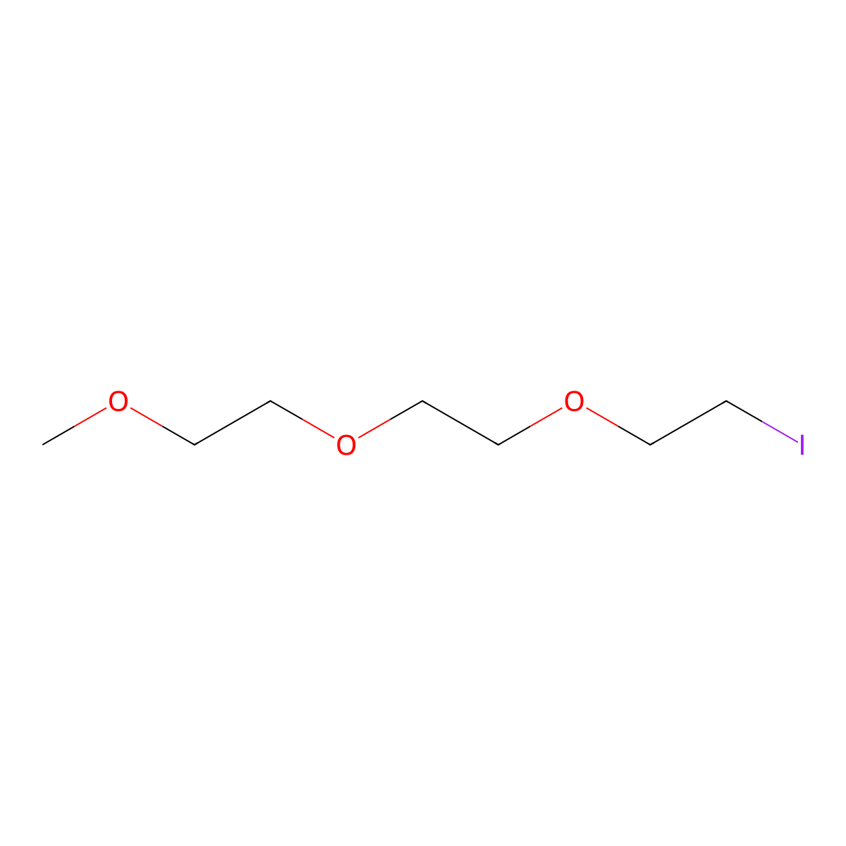1-Iodo-3,6,9-trioxadecane molecular structure, CAS 62999-96-6