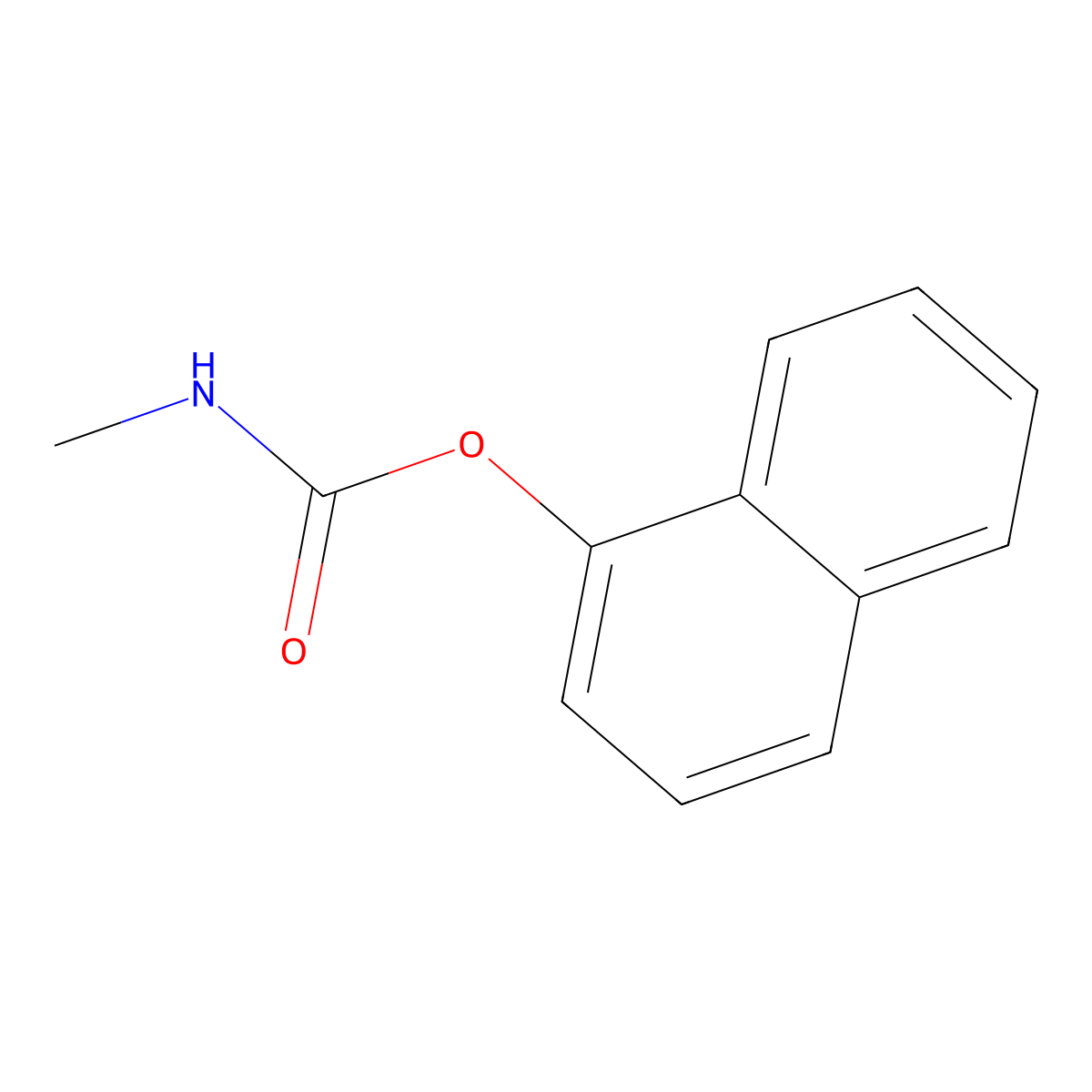 Carbaryl molecular structure, CAS 63-25-2