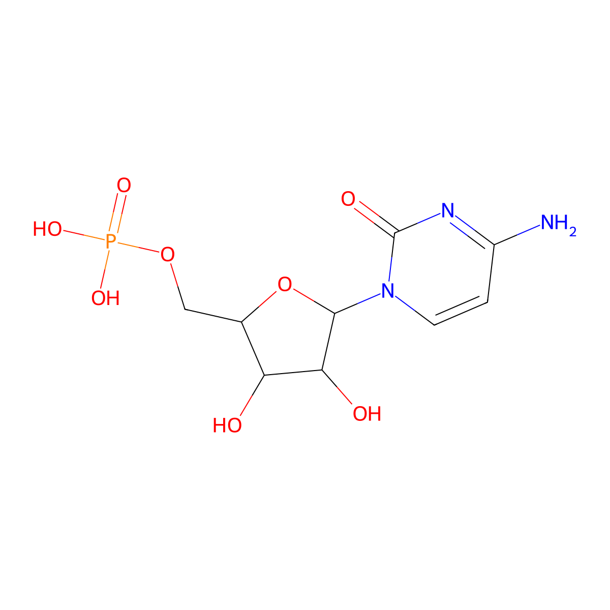 5'-Cytidylic acid molecular structure, CAS 63-37-6