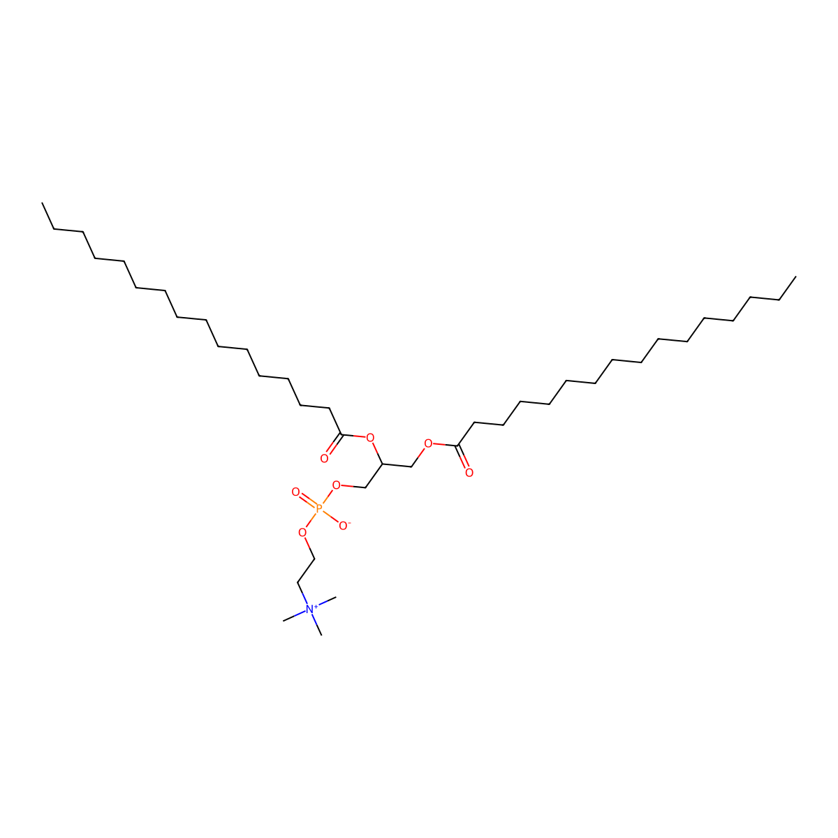 Colfosceril Palmitate molecular structure, CAS 63-89-8