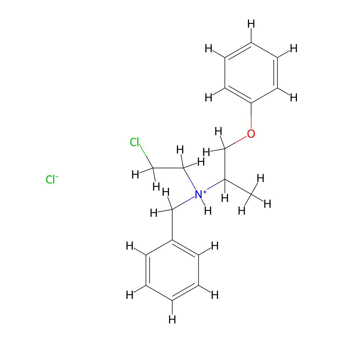 Dibenzyline molecular structure, CAS 63-92-3