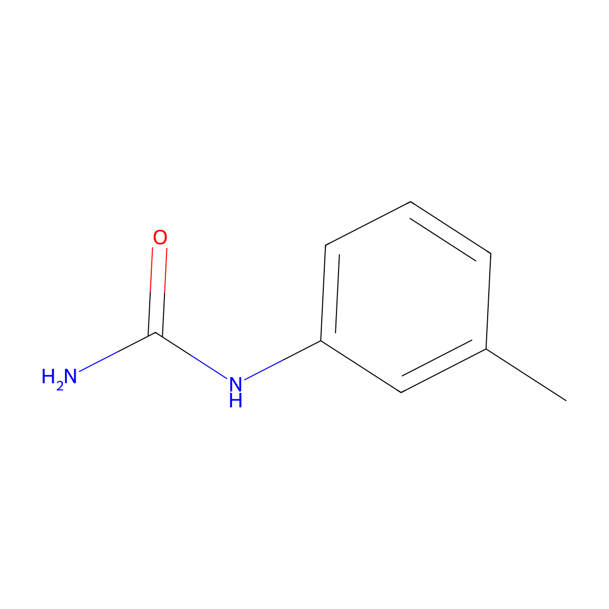 N-(3-Methylphenyl)urea molecular structure, CAS 63-99-0