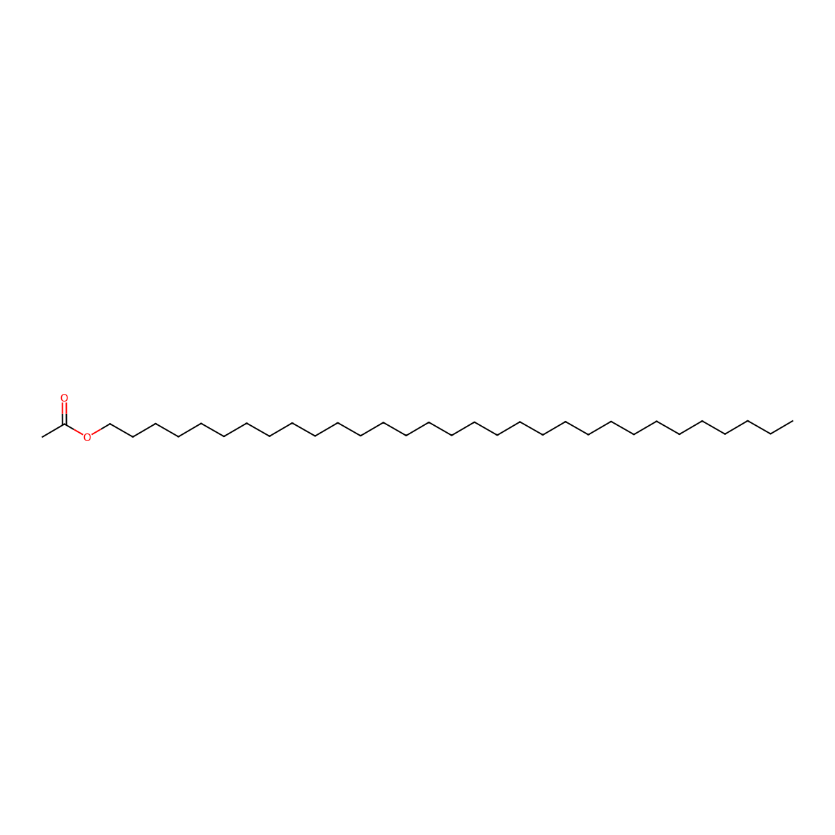 Hentriacontyl acetate molecular structure, CAS 630-00-2