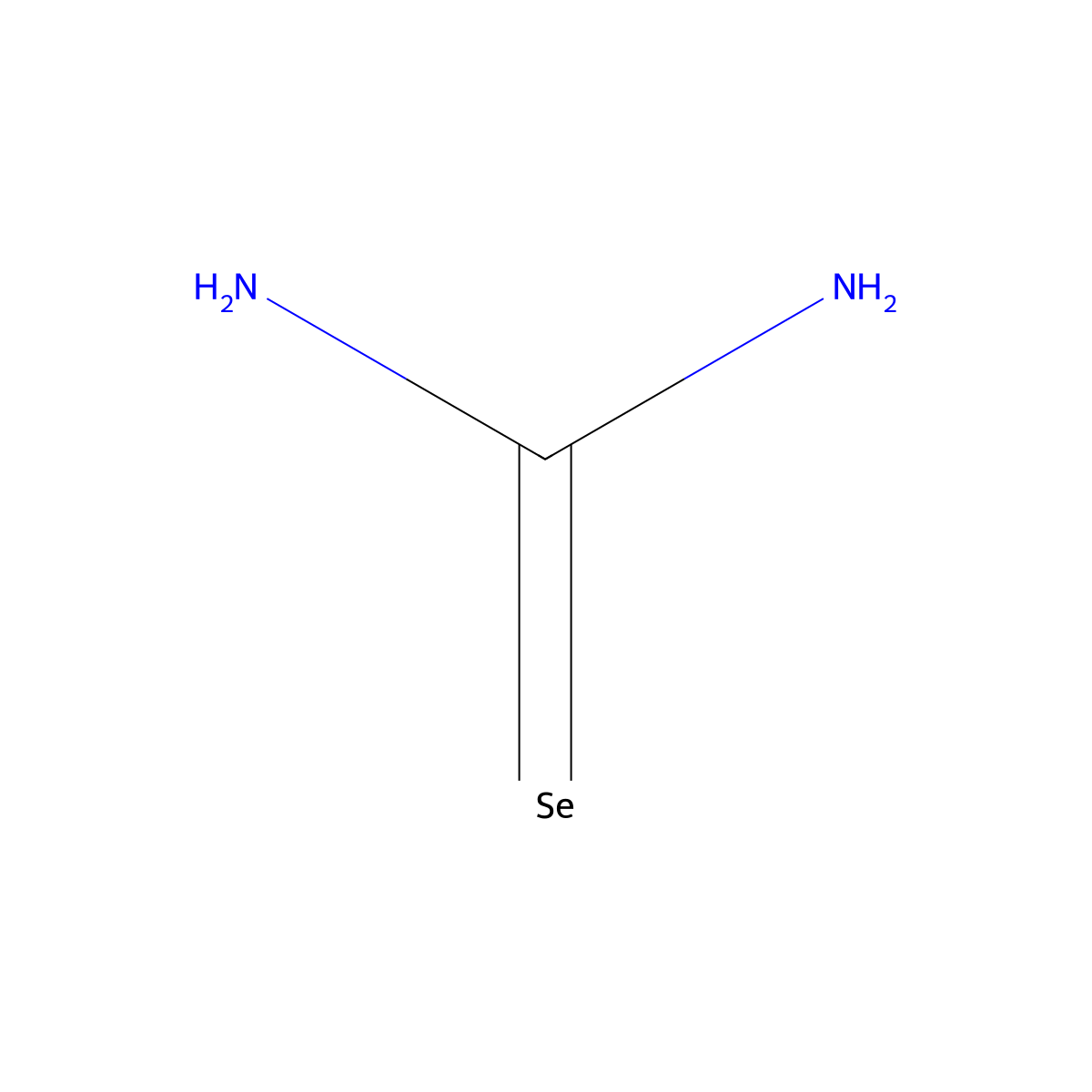 Selenourea molecular structure, CAS 630-10-4