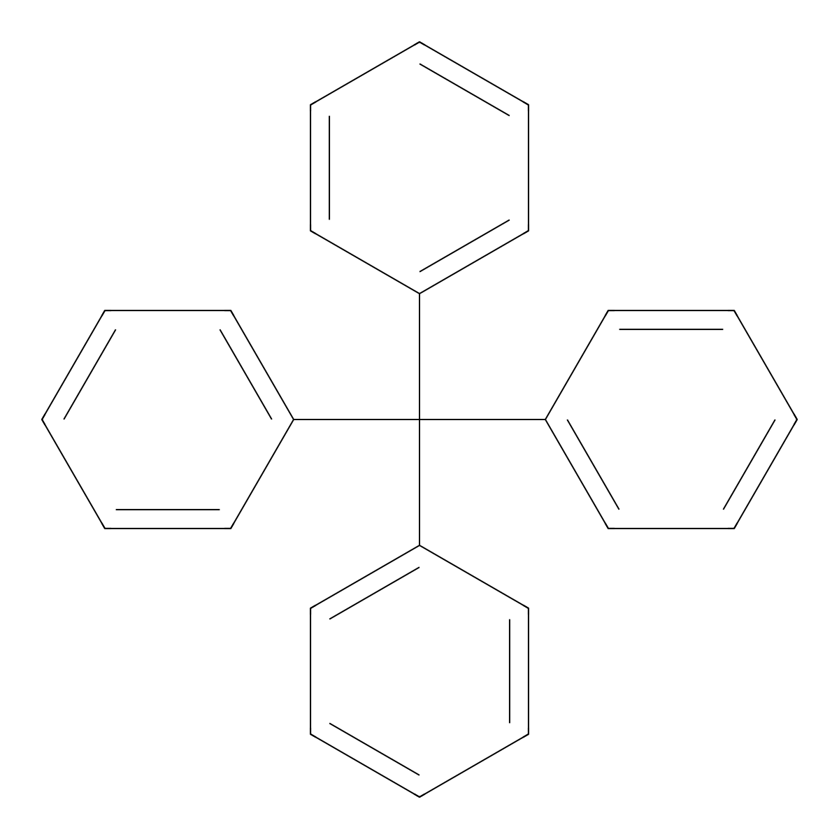 1,1',1'',1'''-Methanetetrayltetrakis(benzene) molecular structure, CAS 630-76-2