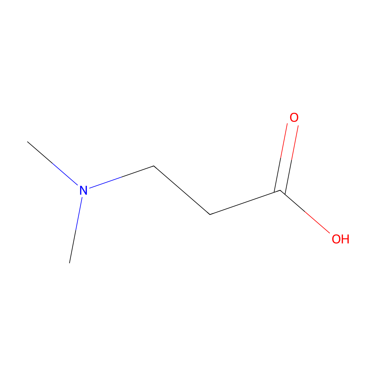 3-(Dimethylamino)propanoic acid molecular structure, CAS 6300-04-5