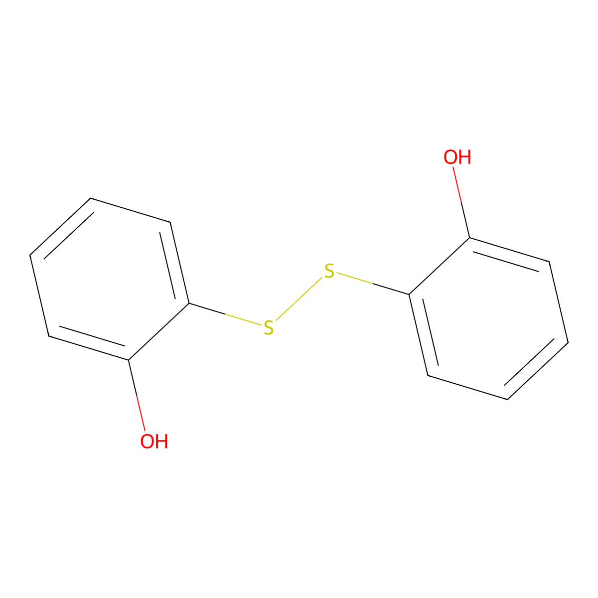 2,2'-Dithiodiphenol molecular structure, CAS 6300-58-9