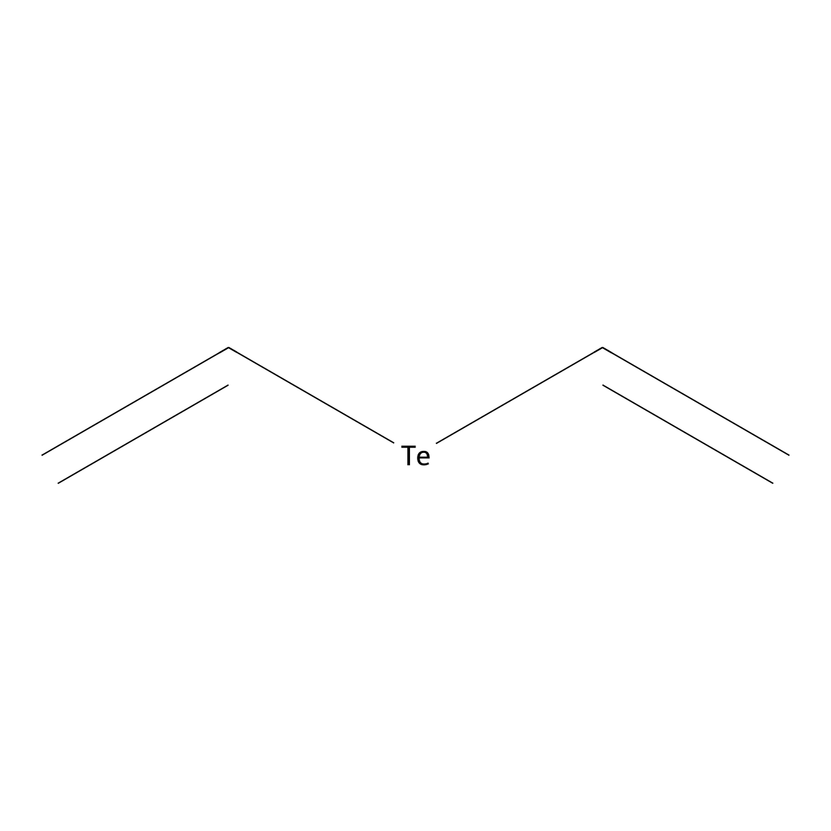 Tellurium, diethenyl- molecular structure, CAS 63000-06-6