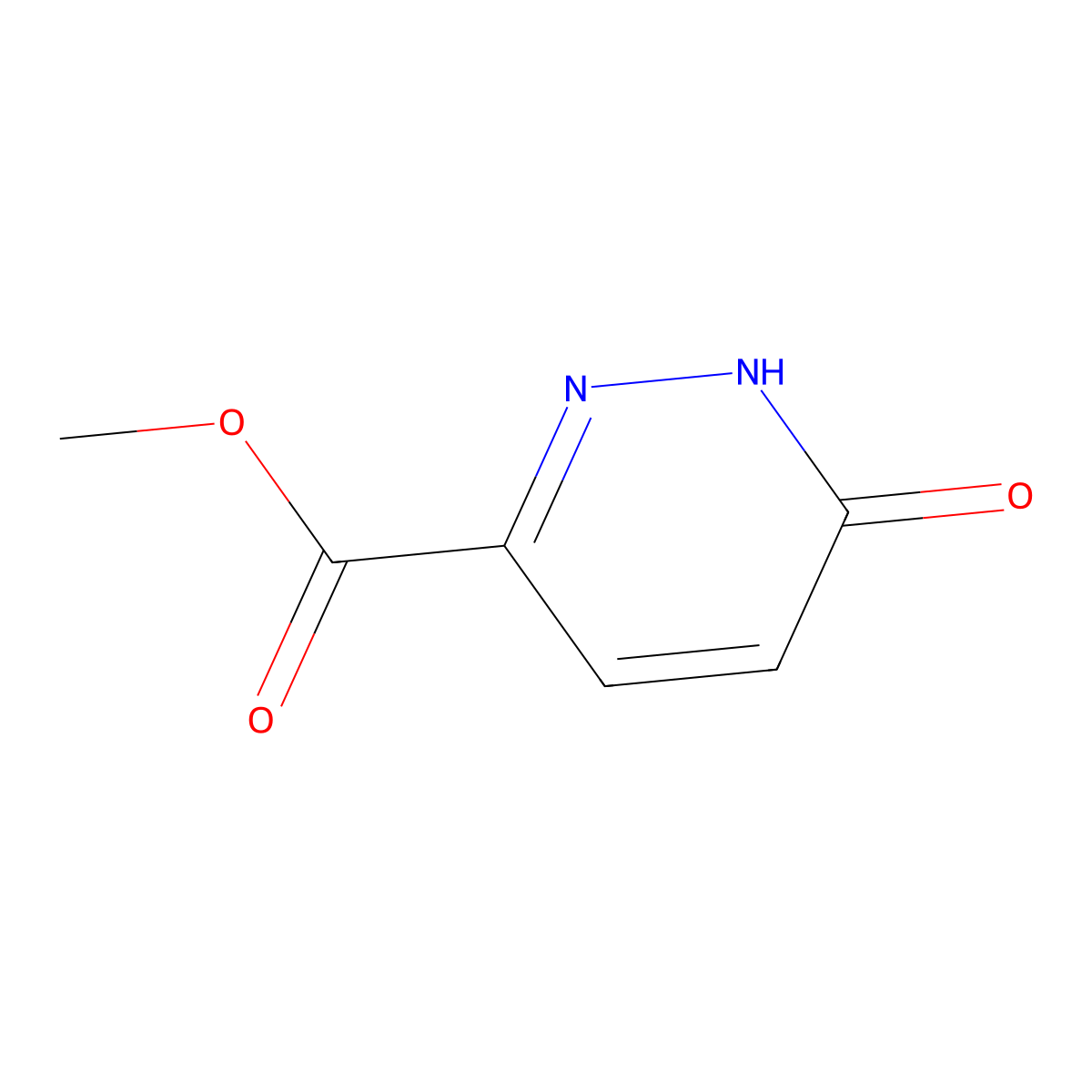 Methyl 6-oxo-1,6-dihydropyridazine-3-carboxylate molecular structure, CAS 63001-30-9