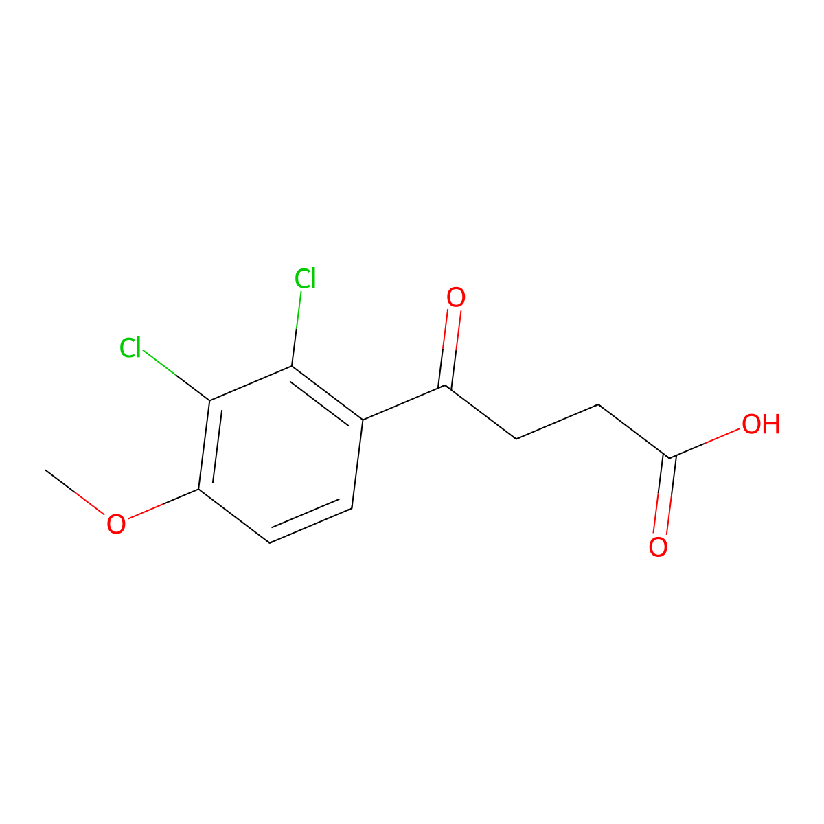 4-(2,3-Dichloro-4-methoxyphenyl)-4-oxobutanoic acid molecular structure, CAS 63001-48-9