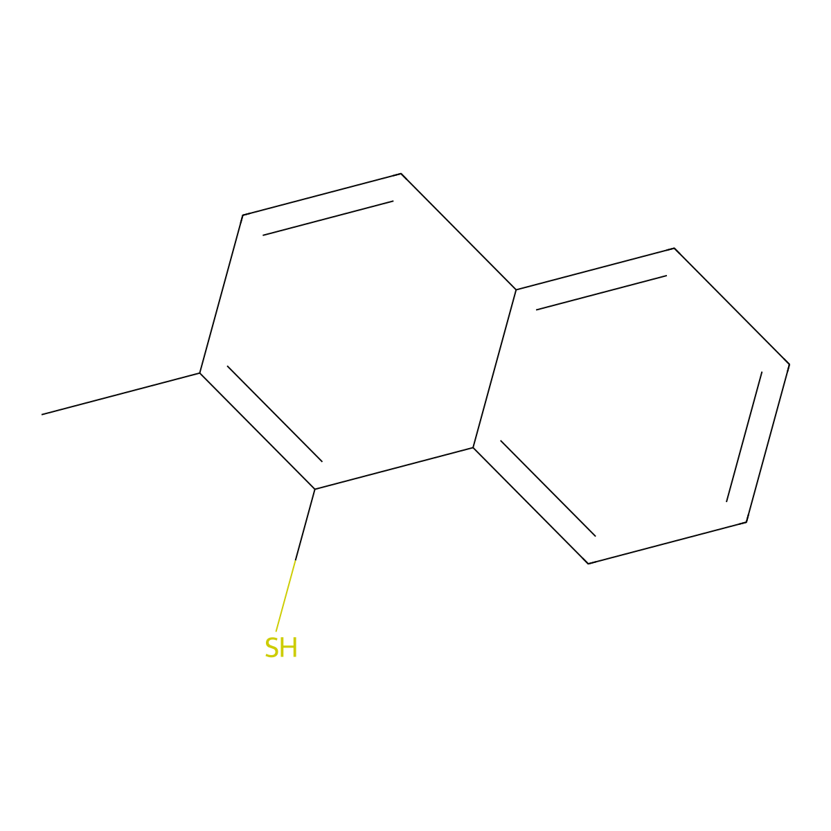 2-Methylnaphthalene-1-thiol molecular structure, CAS 63003-20-3