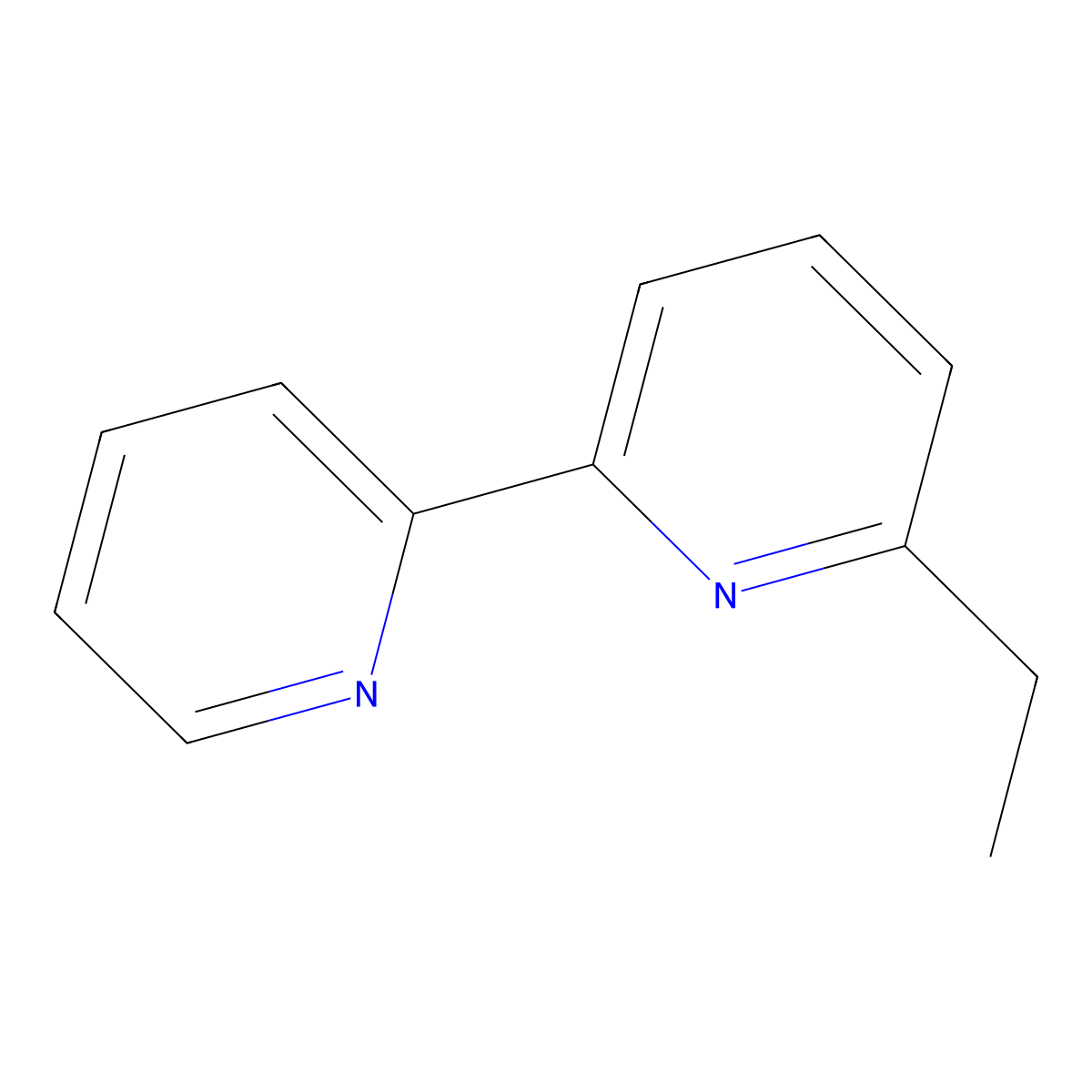 2,2'-Bipyridine, 6-ethyl- molecular structure, CAS 63005-75-4