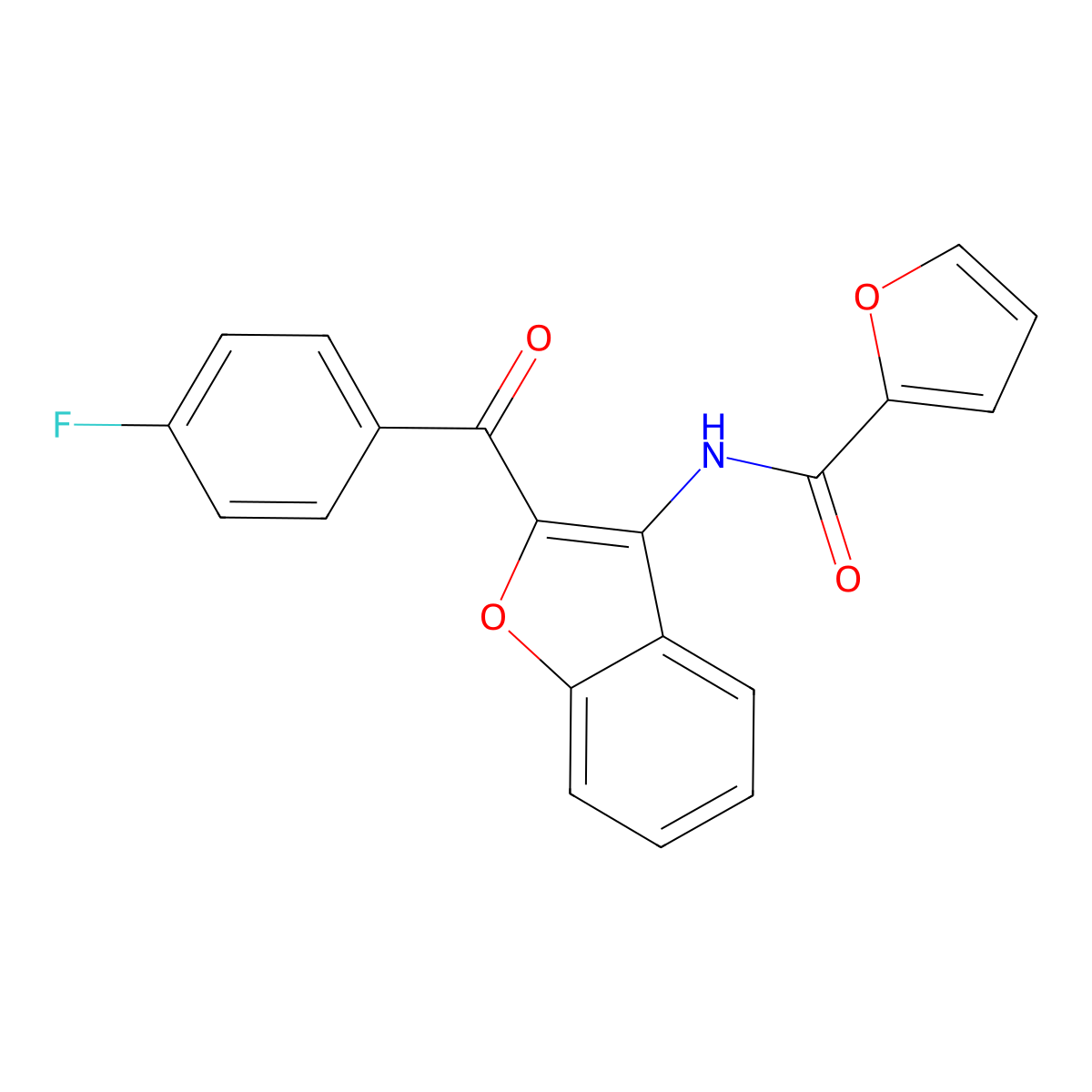 N-[2-(4-fluorobenzoyl)-1-benzofuran-3-yl]furan-2-carboxamide molecular structure, CAS 630058-31-0