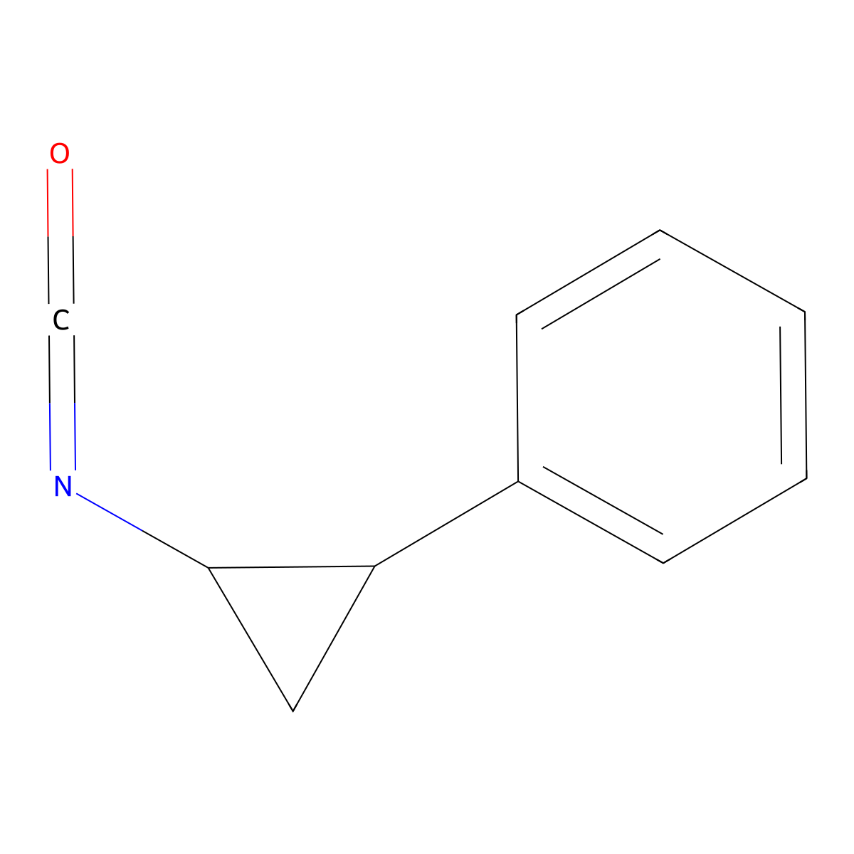 (2-Isocyanatocyclopropyl)benzene molecular structure, CAS 63006-15-5