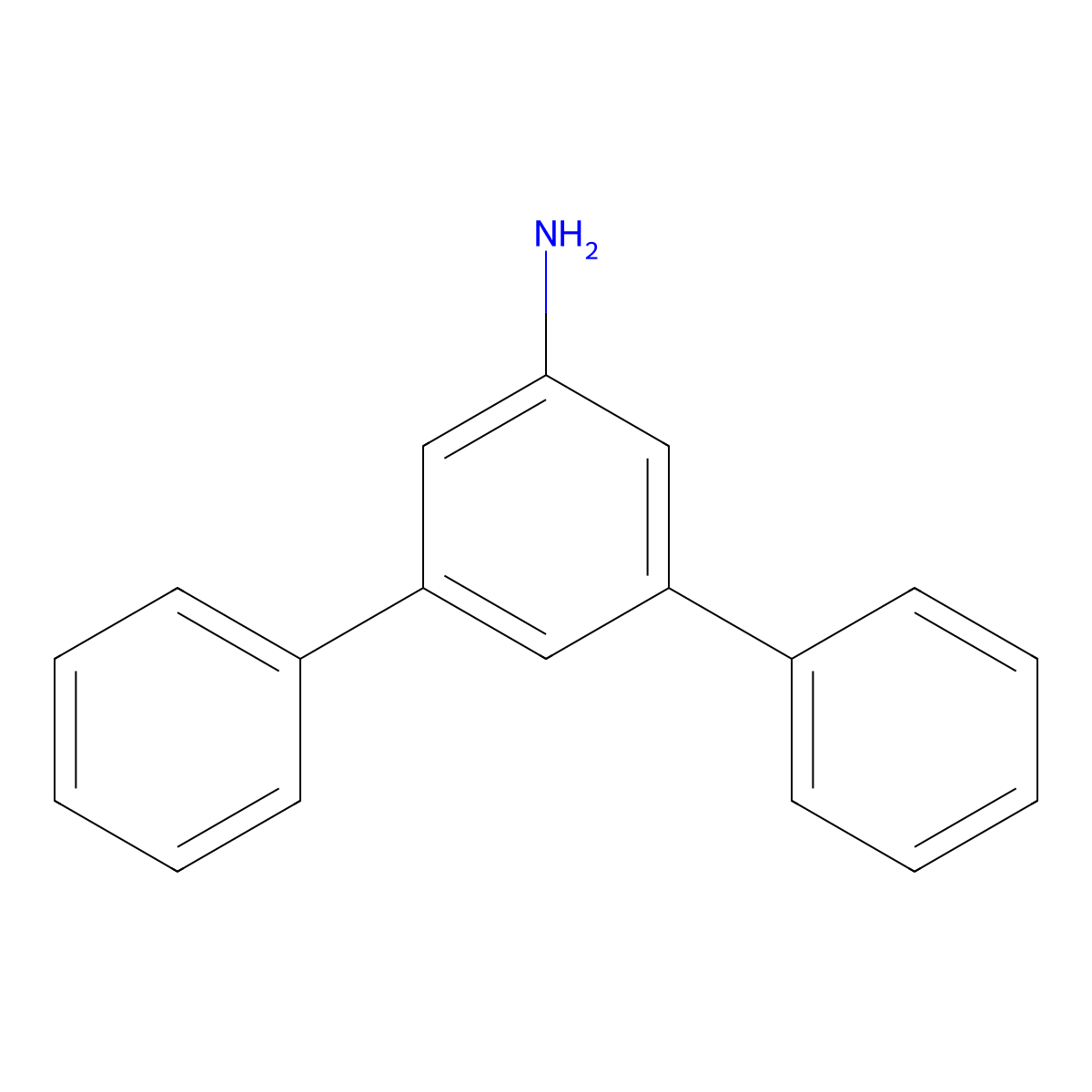 3,5-Diphenylaniline molecular structure, CAS 63006-66-6