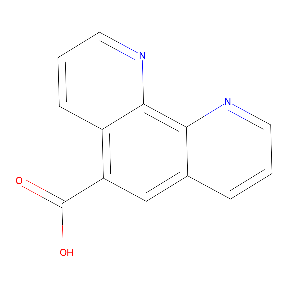 1,10-phenanthroline-5-carboxylic Acid molecular structure, CAS 630067-06-0
