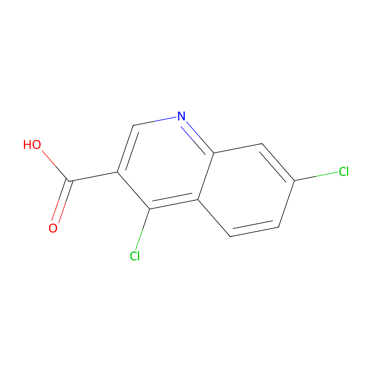 4,7-dichloroquinoline-3-carboxylic Acid molecular structure, CAS 630067-21-9