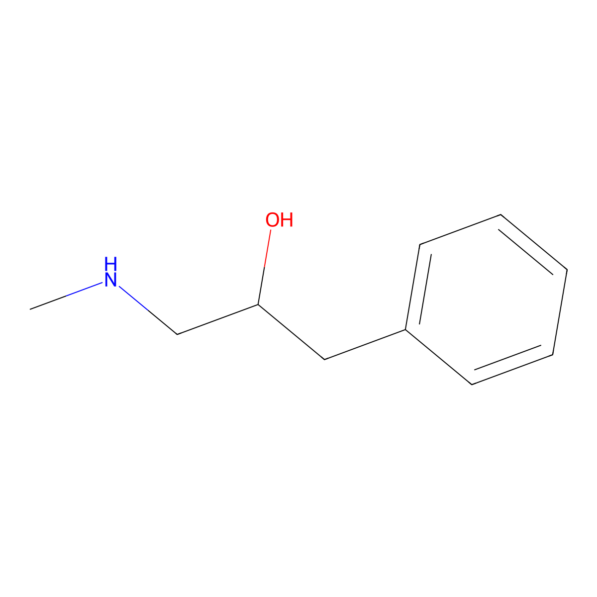 1-(Methylamino)-3-phenylpropan-2-ol molecular structure, CAS 63009-94-9