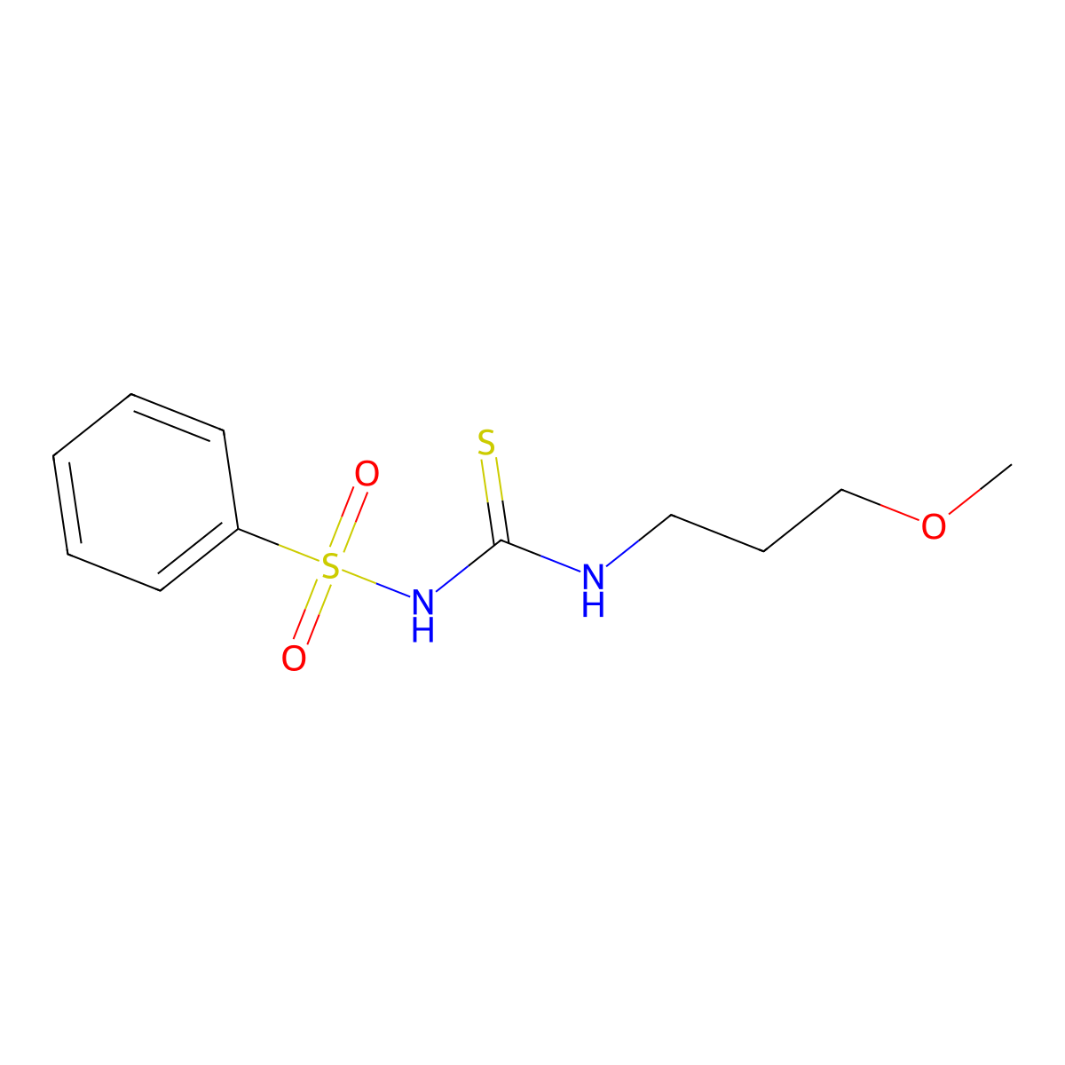 1-(Benzenesulfonyl)-3-(3-methoxypropyl)thiourea molecular structure, CAS 630091-24-6