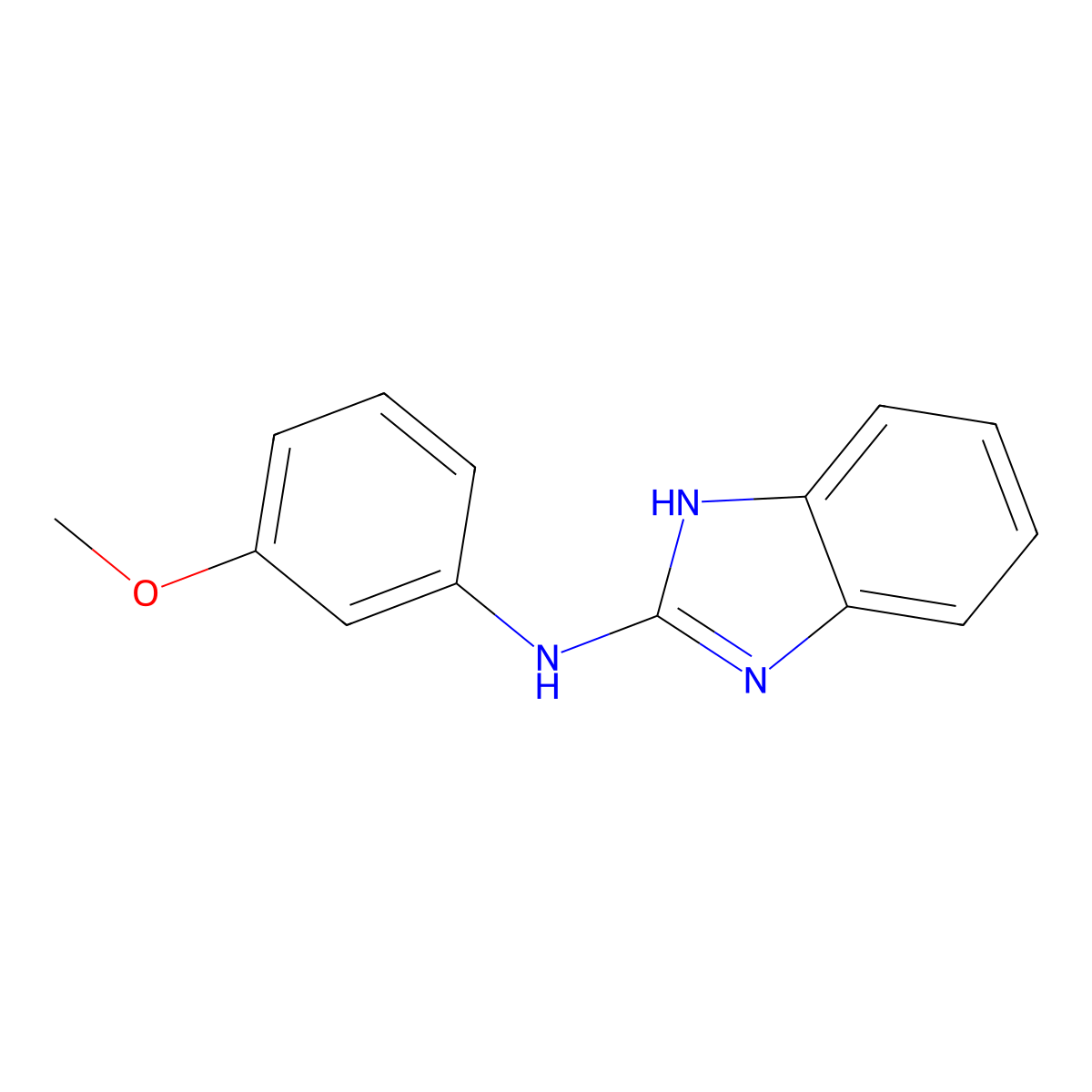 N-(3-methoxyphenyl)-1H-benzimidazol-2-amine molecular structure, CAS 630092-22-7